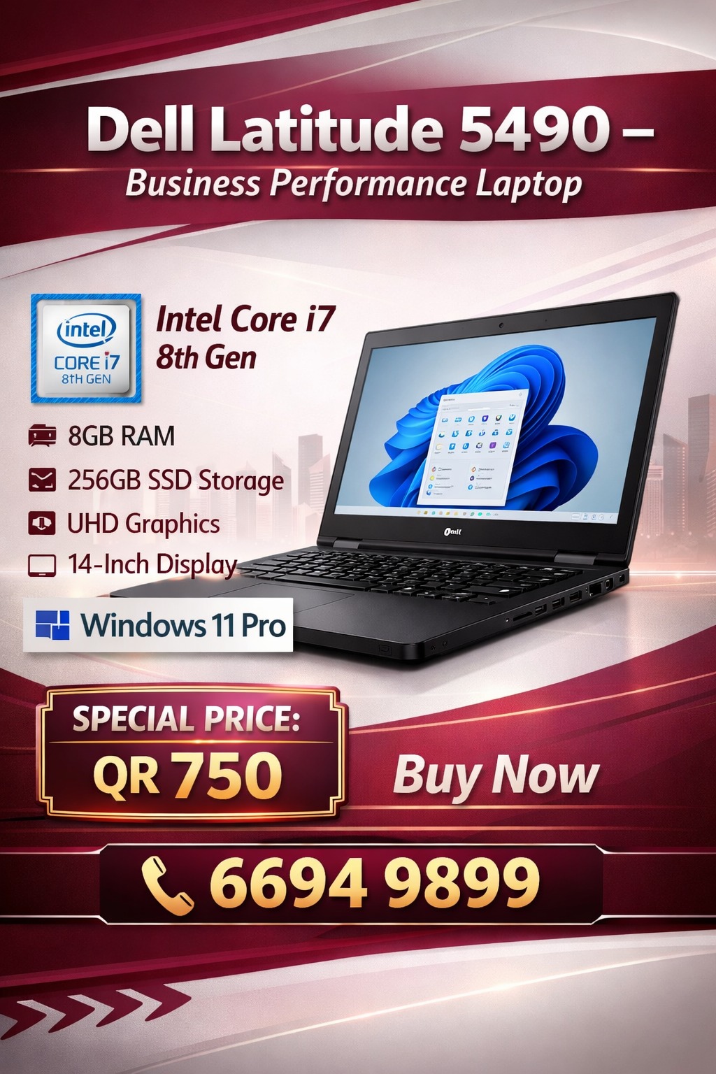 🚀 Dell Latitude 5490 – Business Performance Laptop 💼 - Image 1