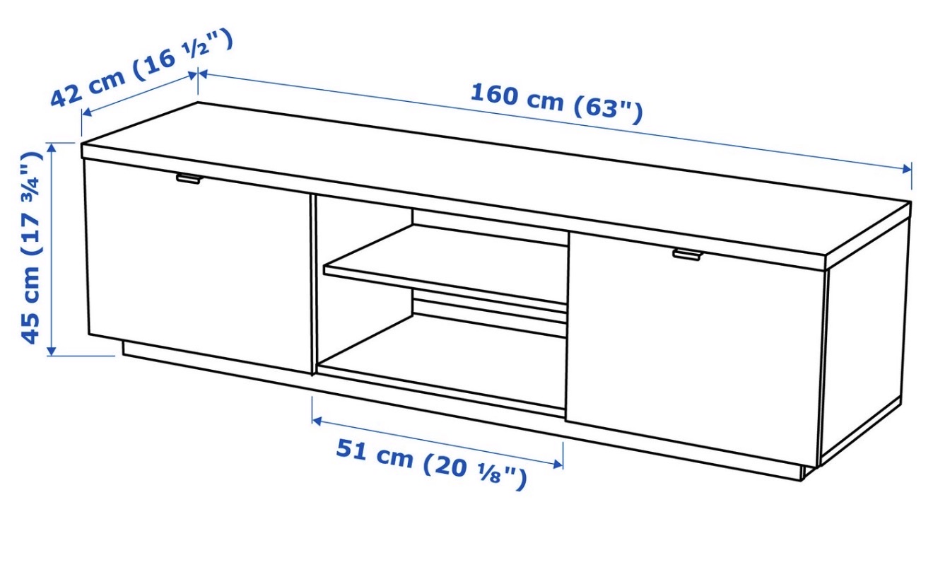 TV bench/ cabinet/ ikea/ 160 cm - Image 2