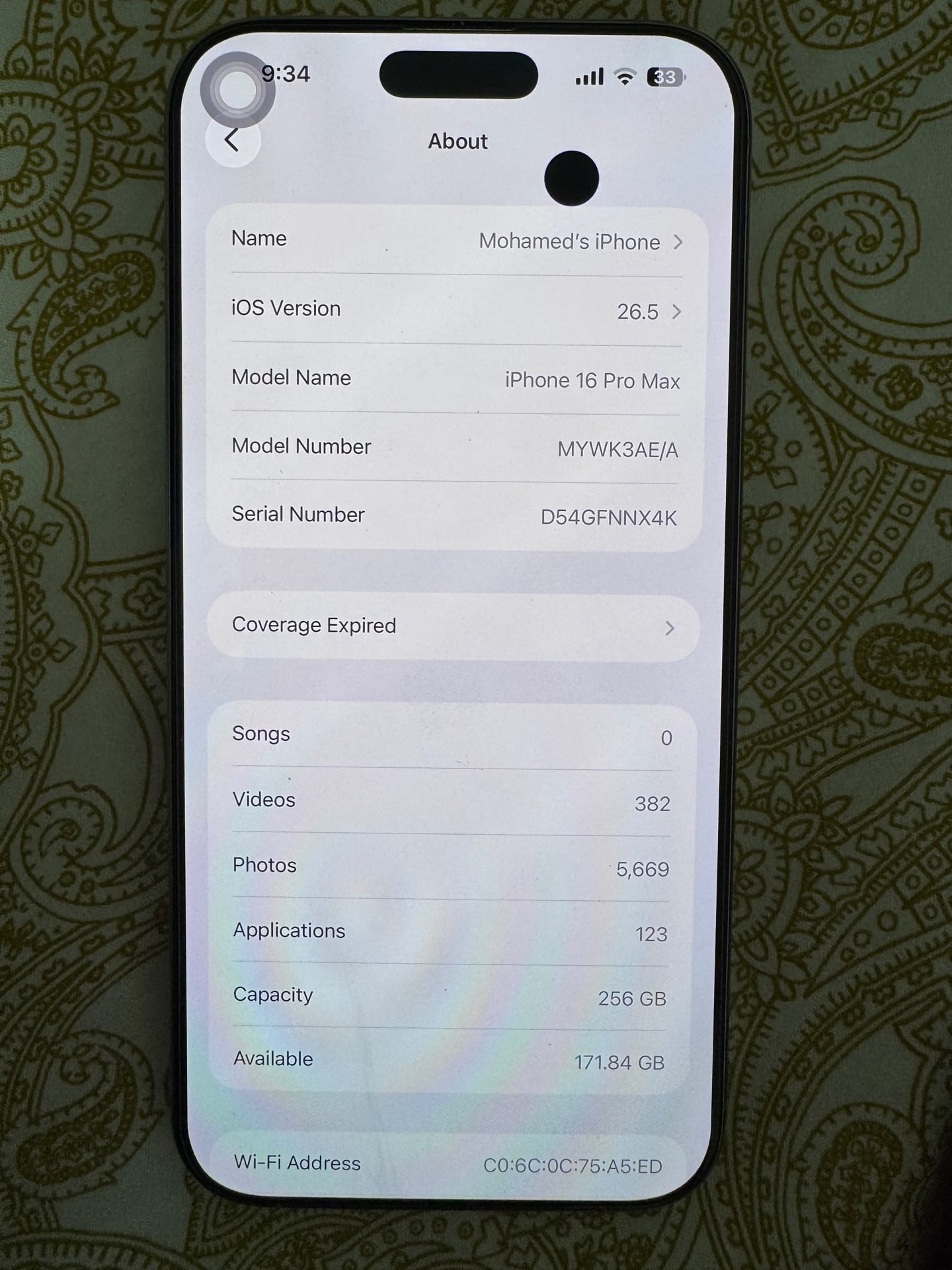 iPhone 16 pro max 256 GB/BH 100% - Image 3