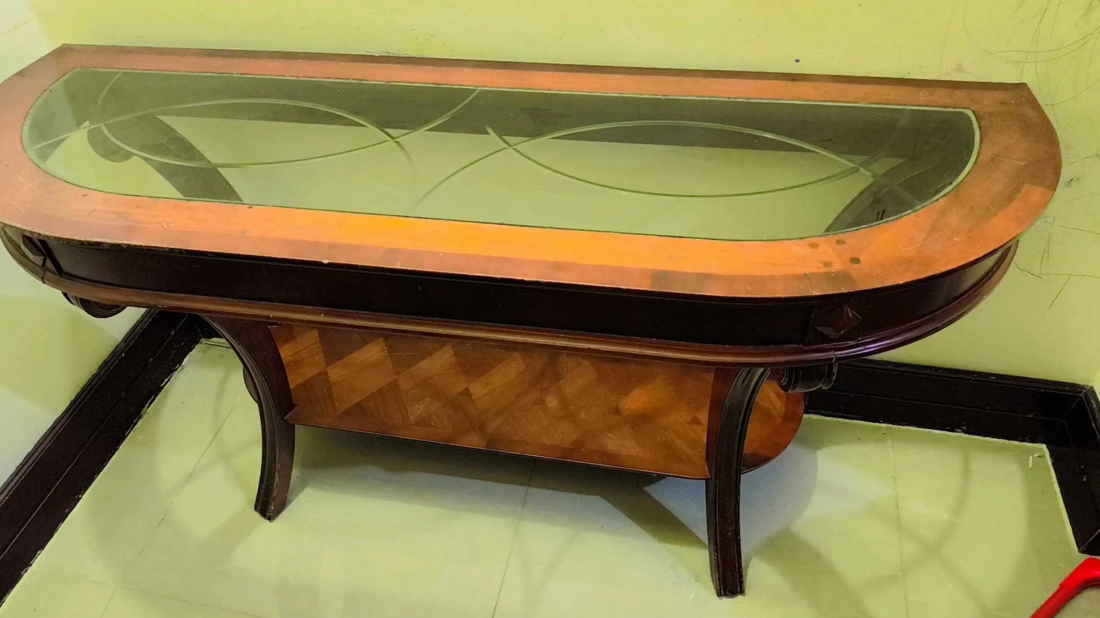 Vintage Antique Wooden Table  - Image 2