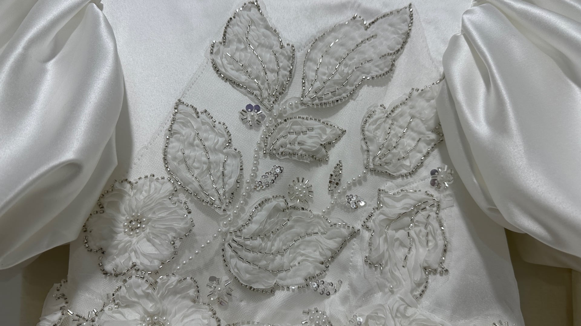 Pearl White Embroidered Ramadan Dress Size 14, Brand New ✨ - Image 4