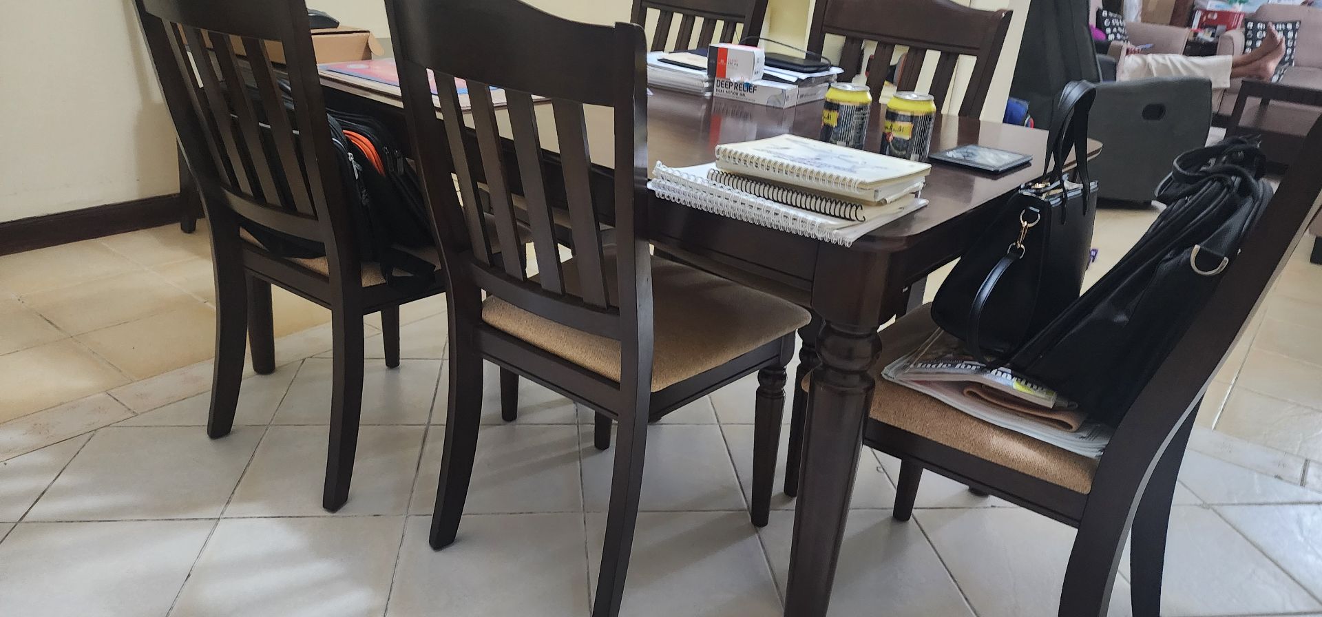 Dinning Table with 6 chairs  - Image 4