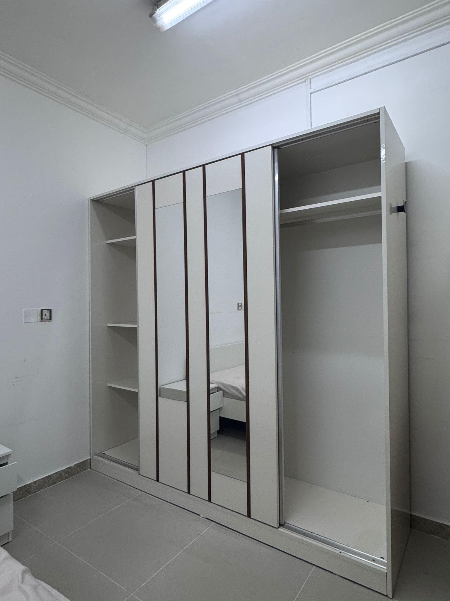 Home Centre Sliding Wardrobe with Mirror – Good Condition - Image 5