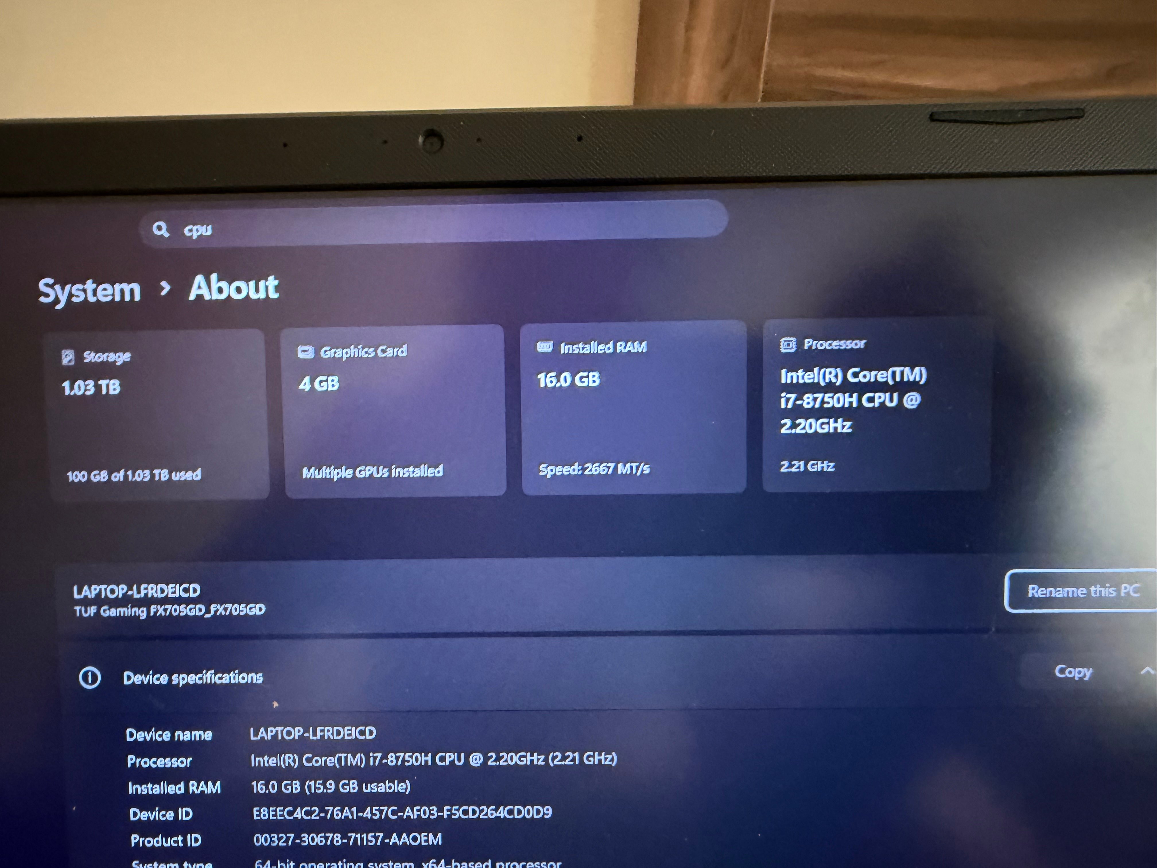 ASUS GAMING LAPTOP FOR SALE  - Image 4