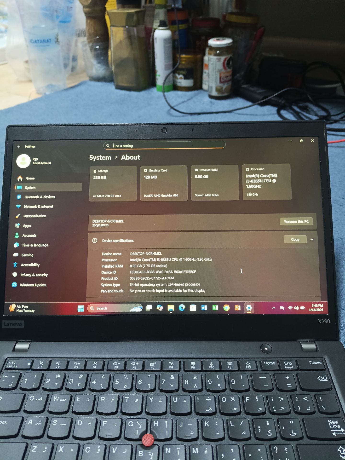 Laptop i5 8th gen - Image 2