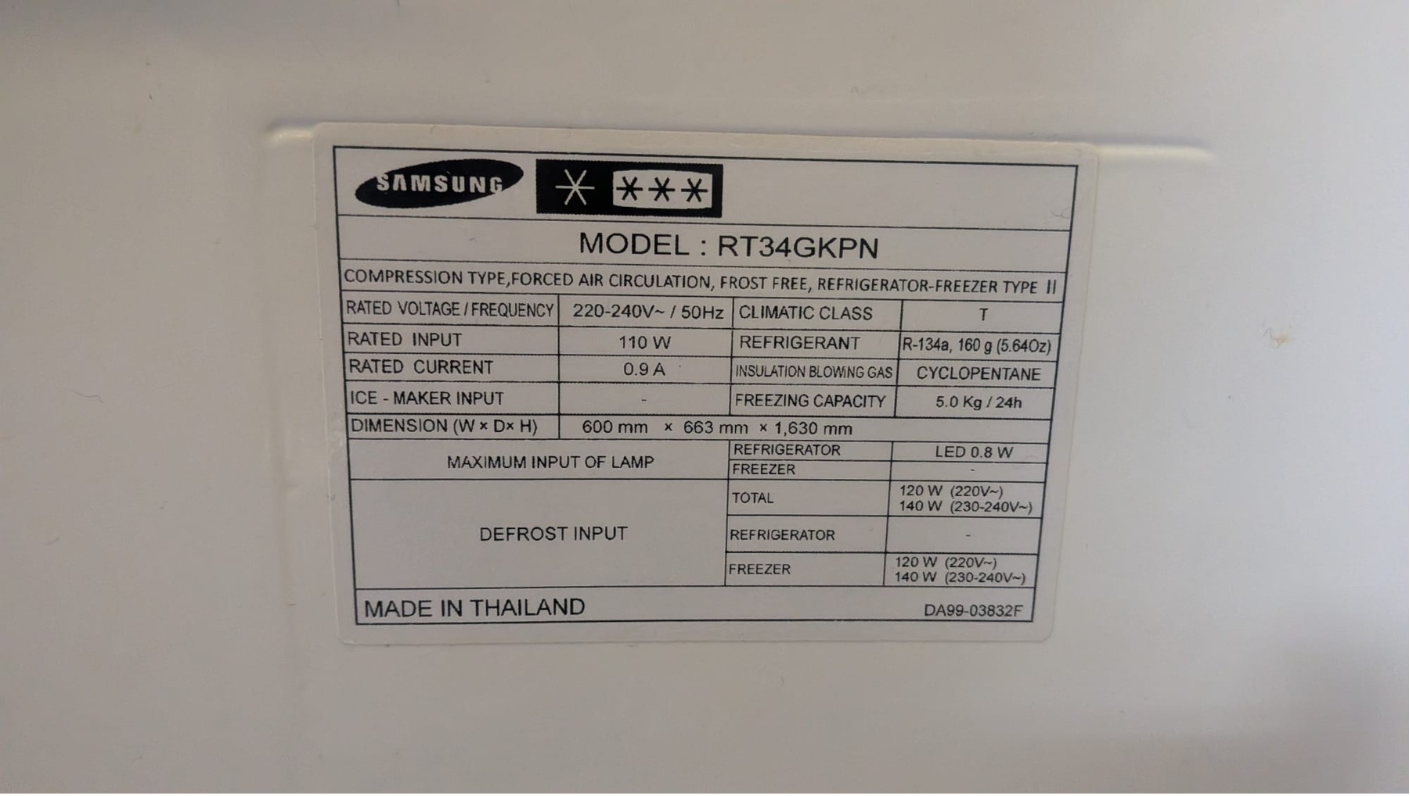 SAMSUNG REFRIGERATOR - Image 4