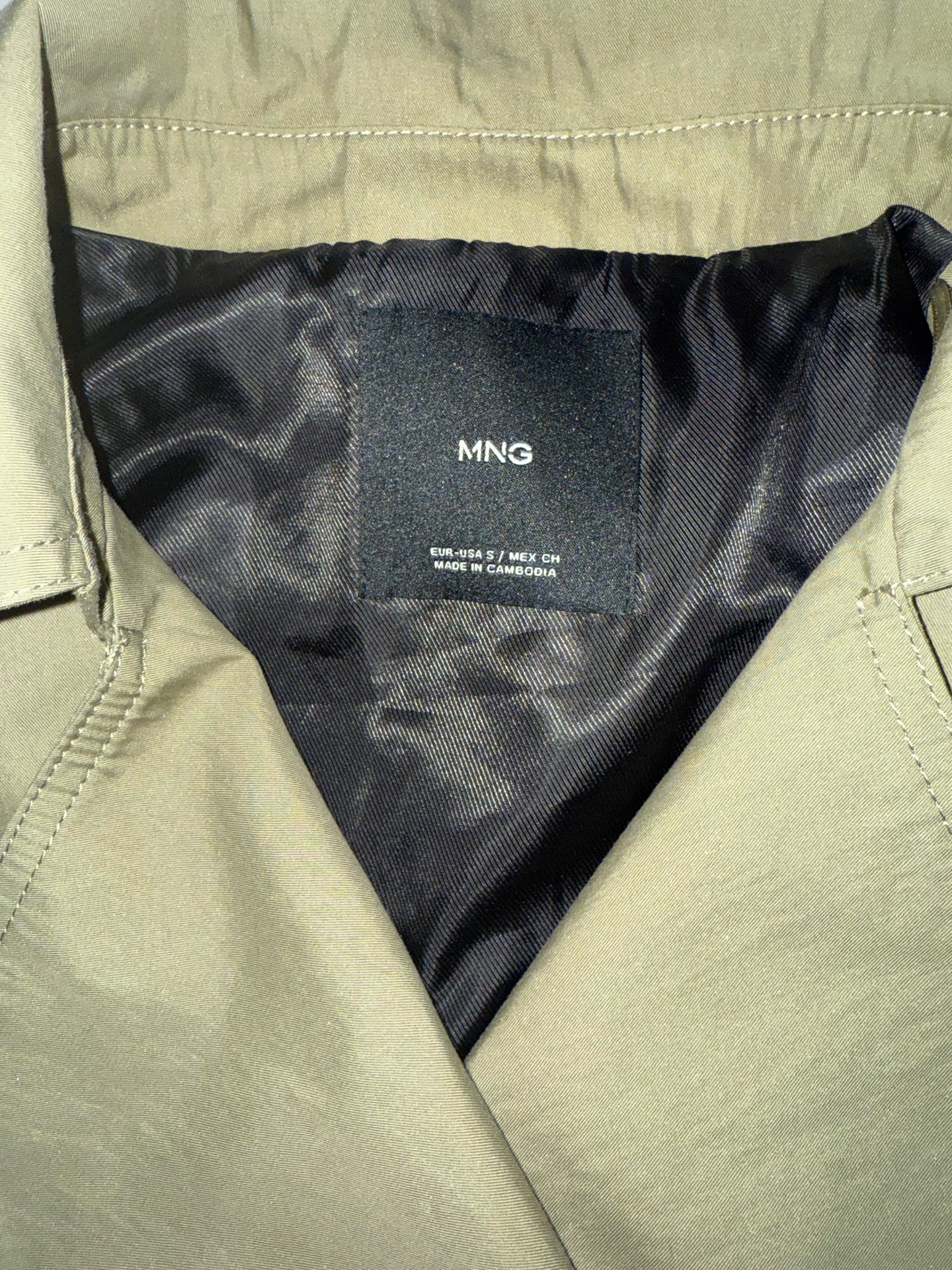 Mango Double-Breasted Cropped Trench-coat  - Image 2