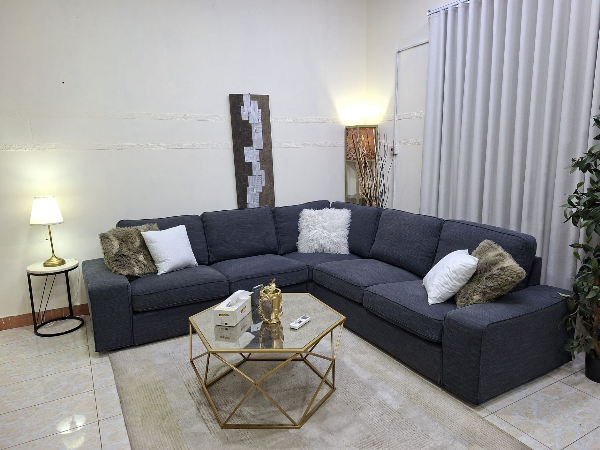IKEA, kIVIK, L ship Sofa 
Four selling like new 
Very comfortable sofa - Image 4