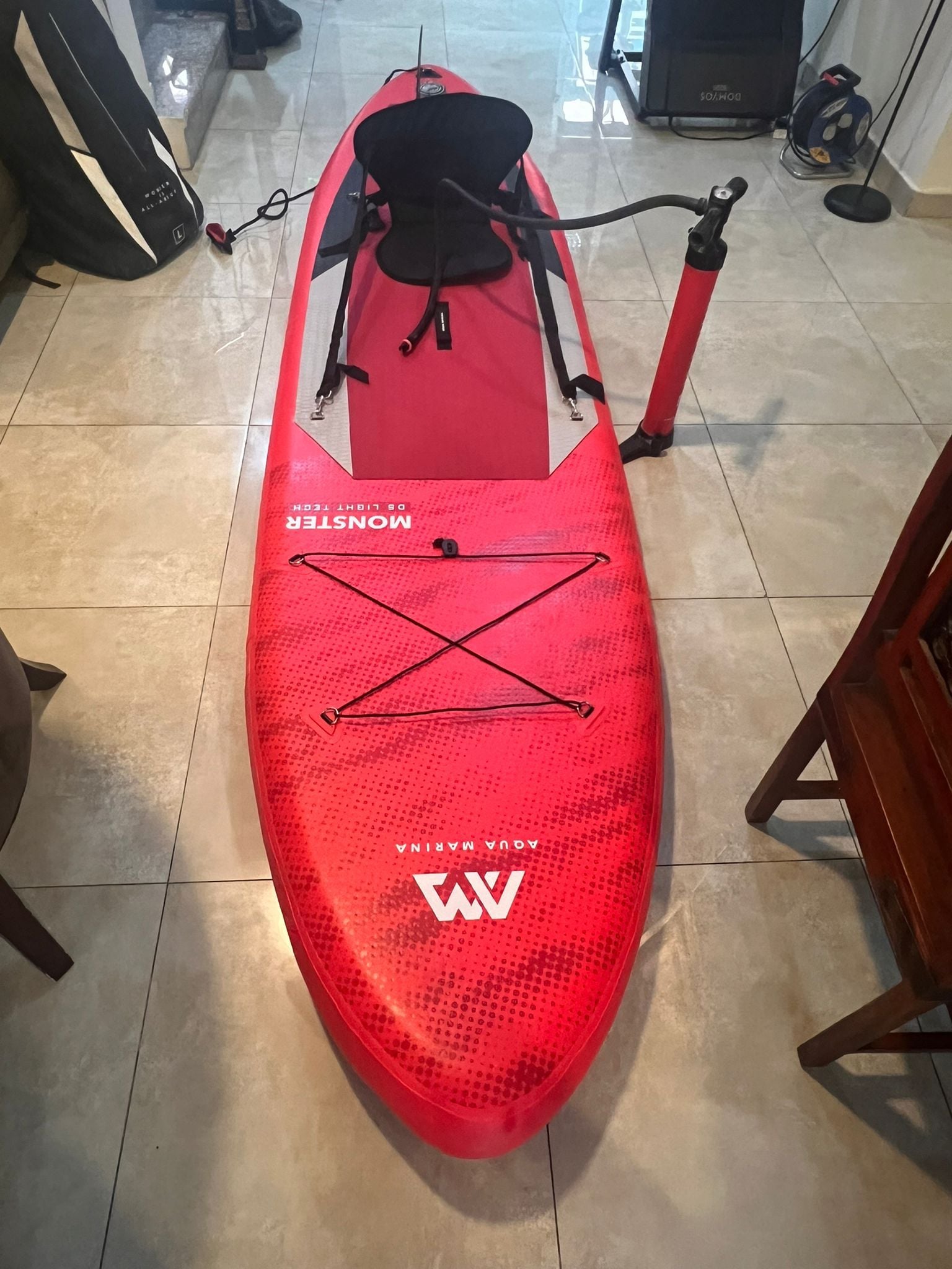 aqua Marina Monster 12' SUP - Full kit + seat and new used once - Image 2