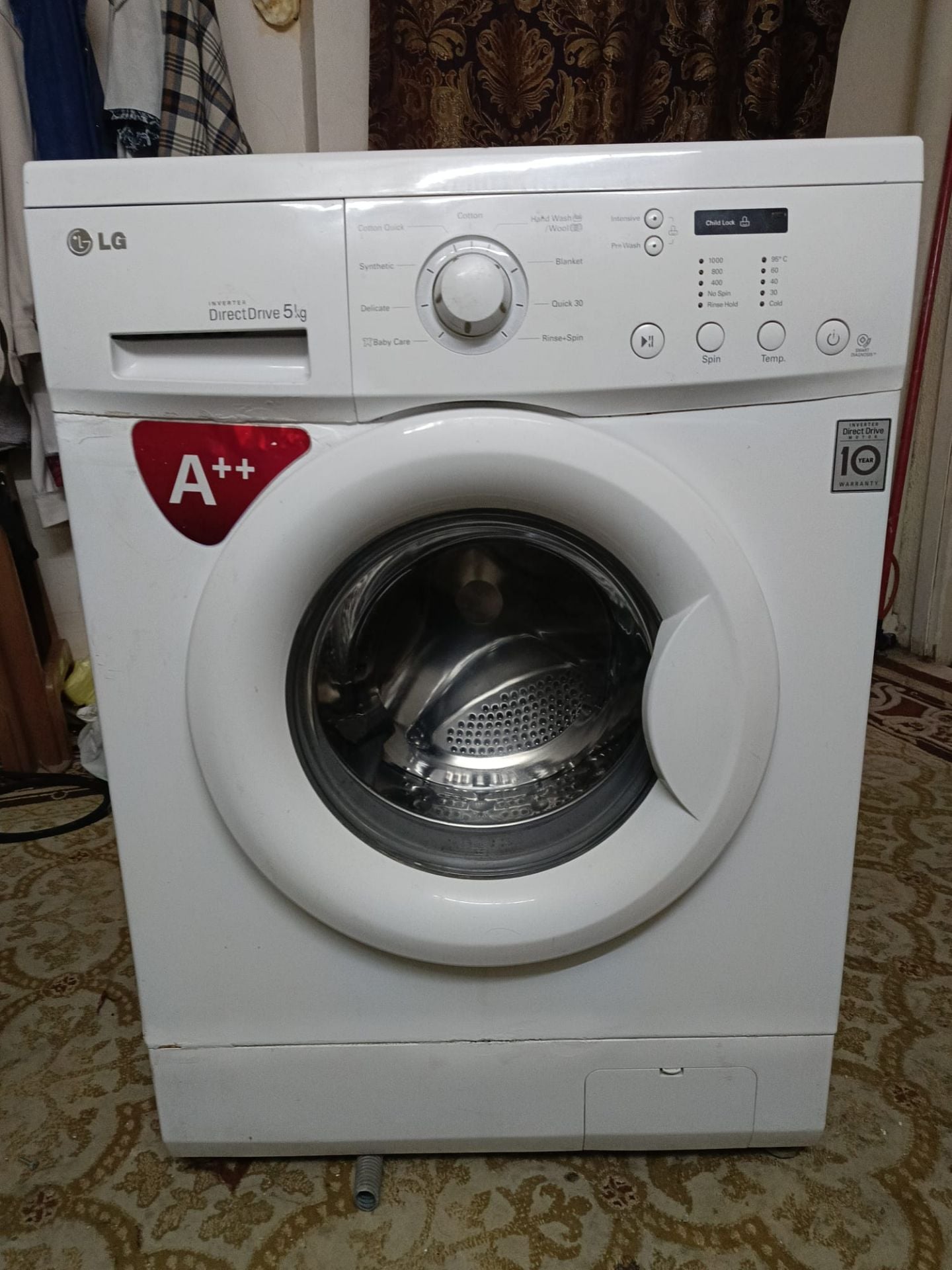 Lg 7kg washing machine good condition for sale - Image 3