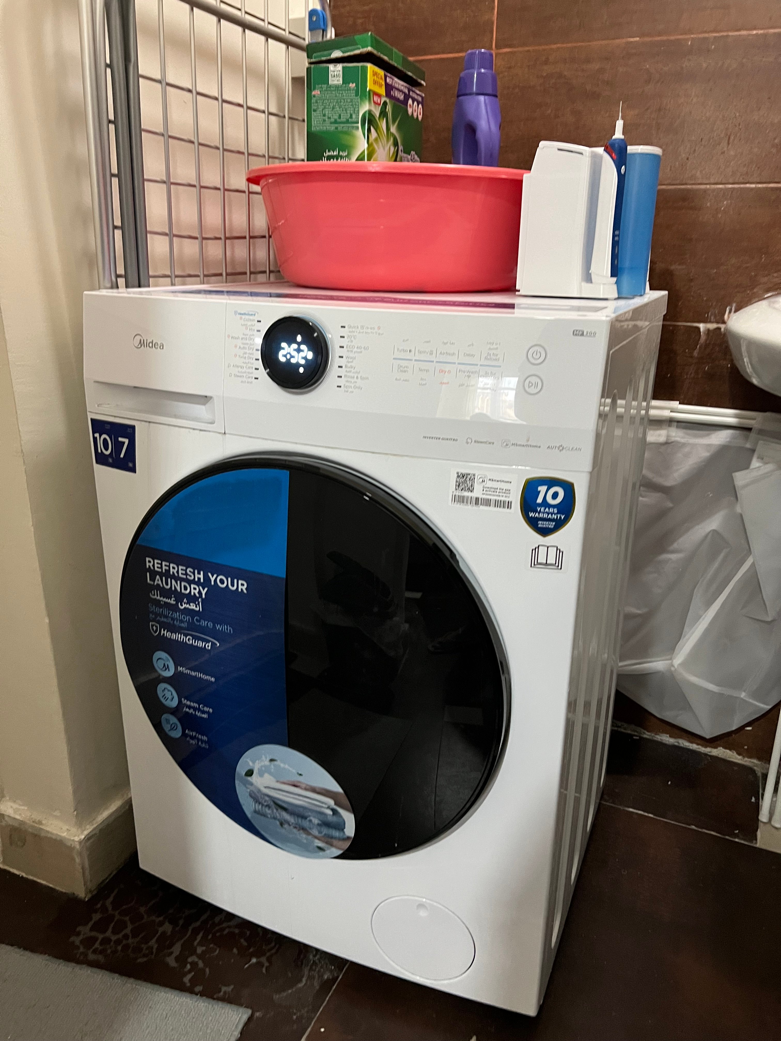 Midea Front Load 10 kg Washing Machine (LED Display) - Image 2