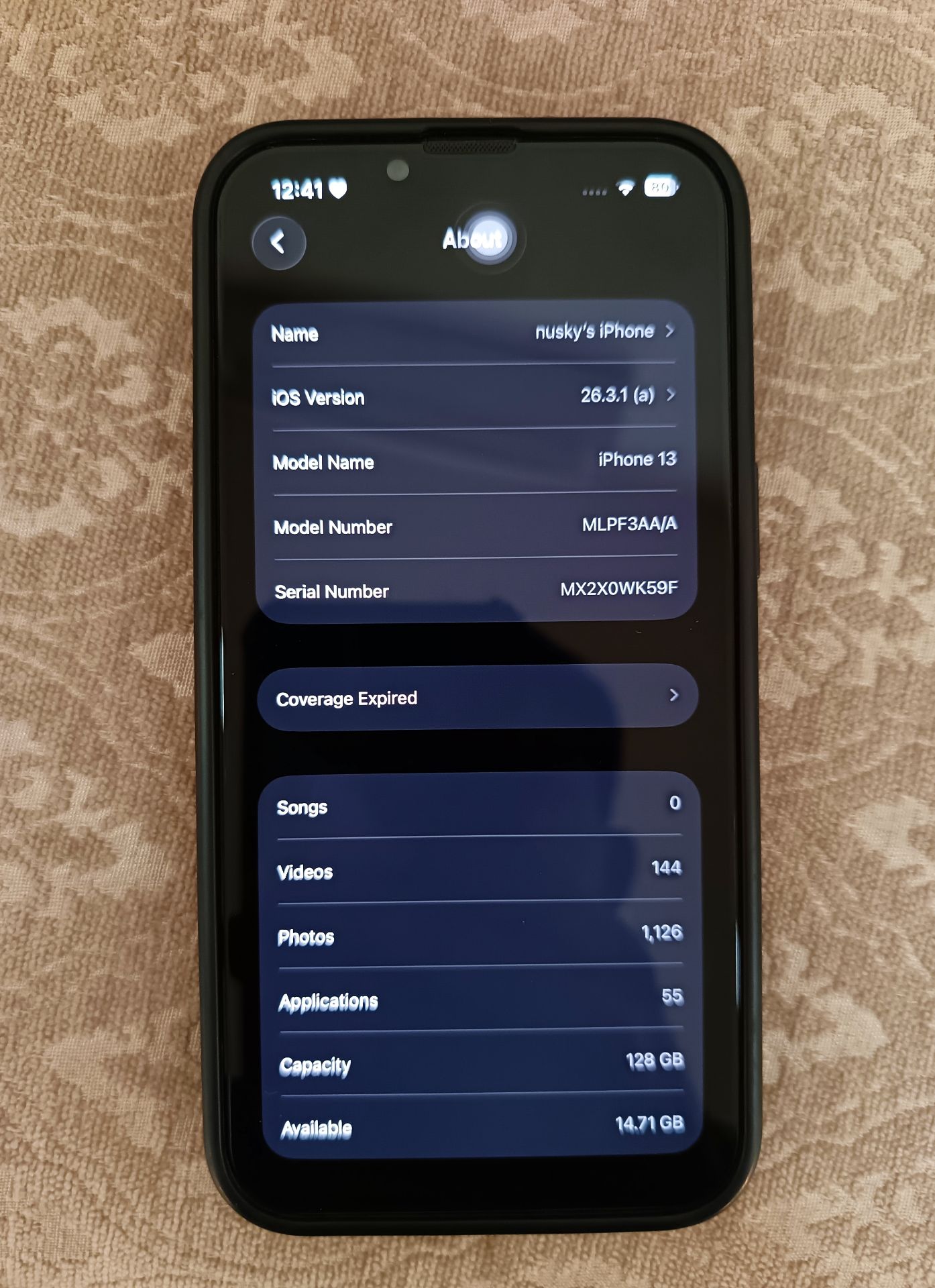 iPhone 13 128GB Midnight Black Excellent Condition - Image 3