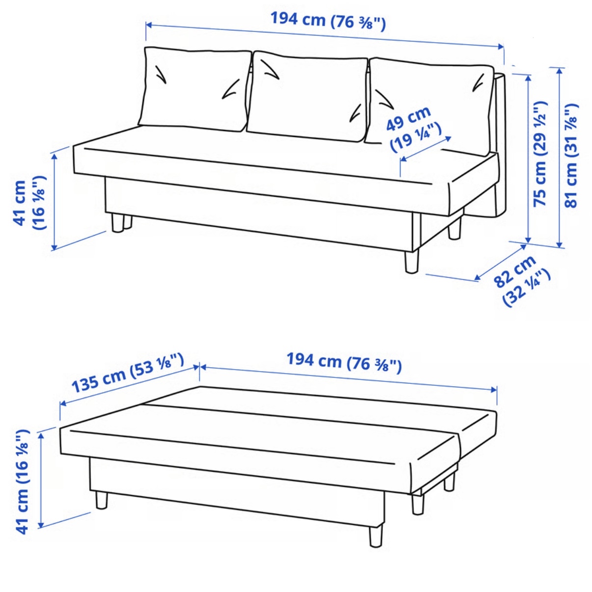 Sofa bed IKEA  - Image 4