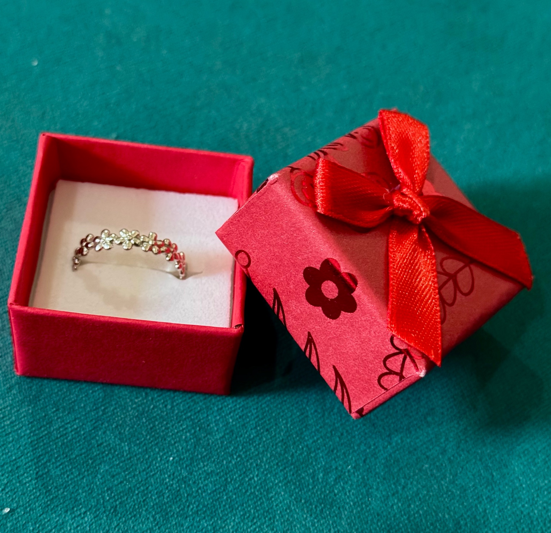 925 Sterling Silver Flower Ring for Women - Image 1