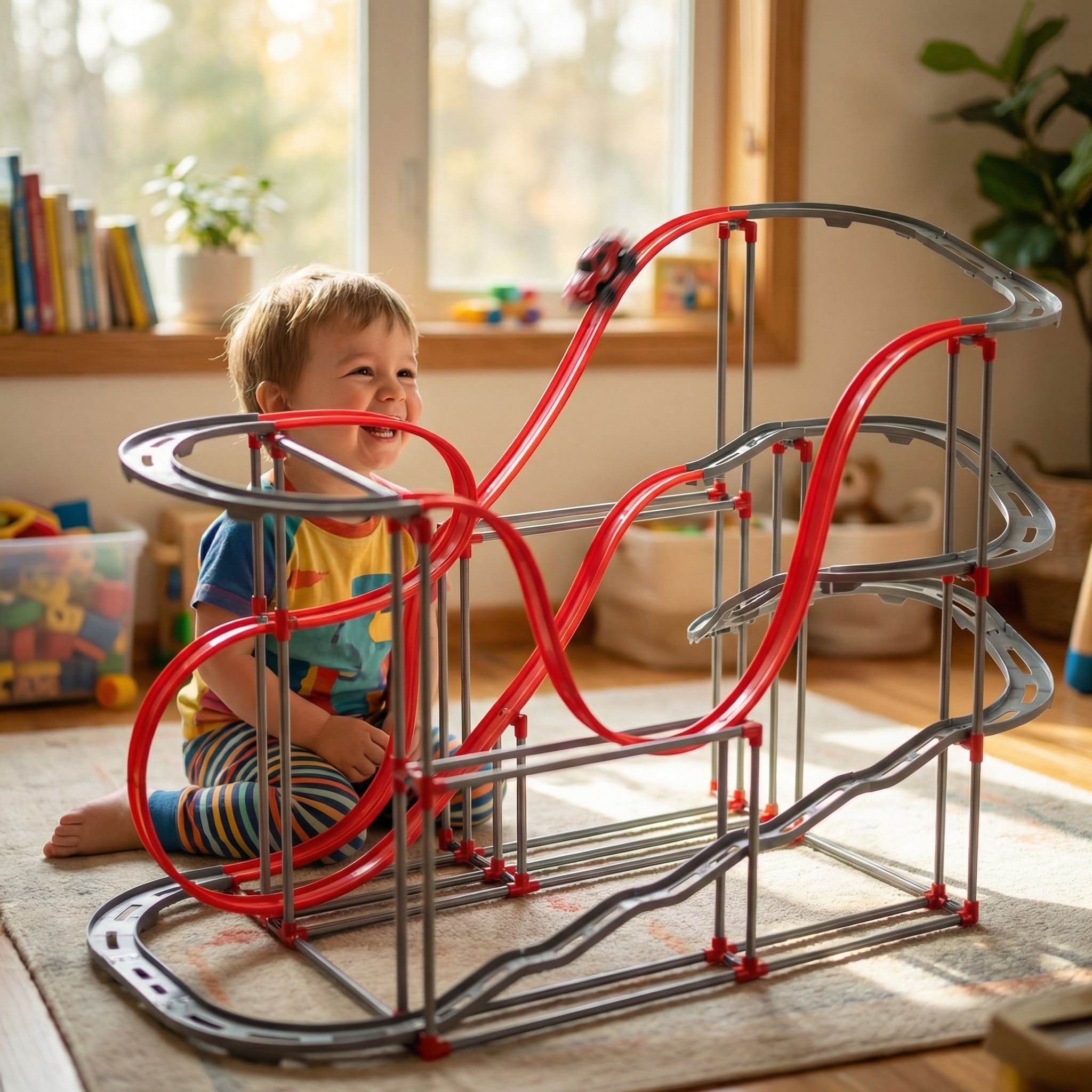 Magnetic Track Racing Set 175PCS   - Image 3
