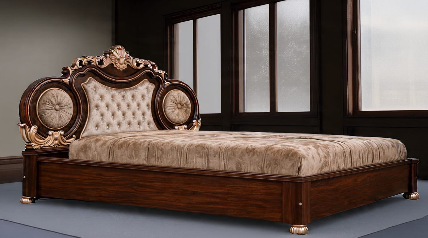 Royal king size bed in good condition  - Image 2