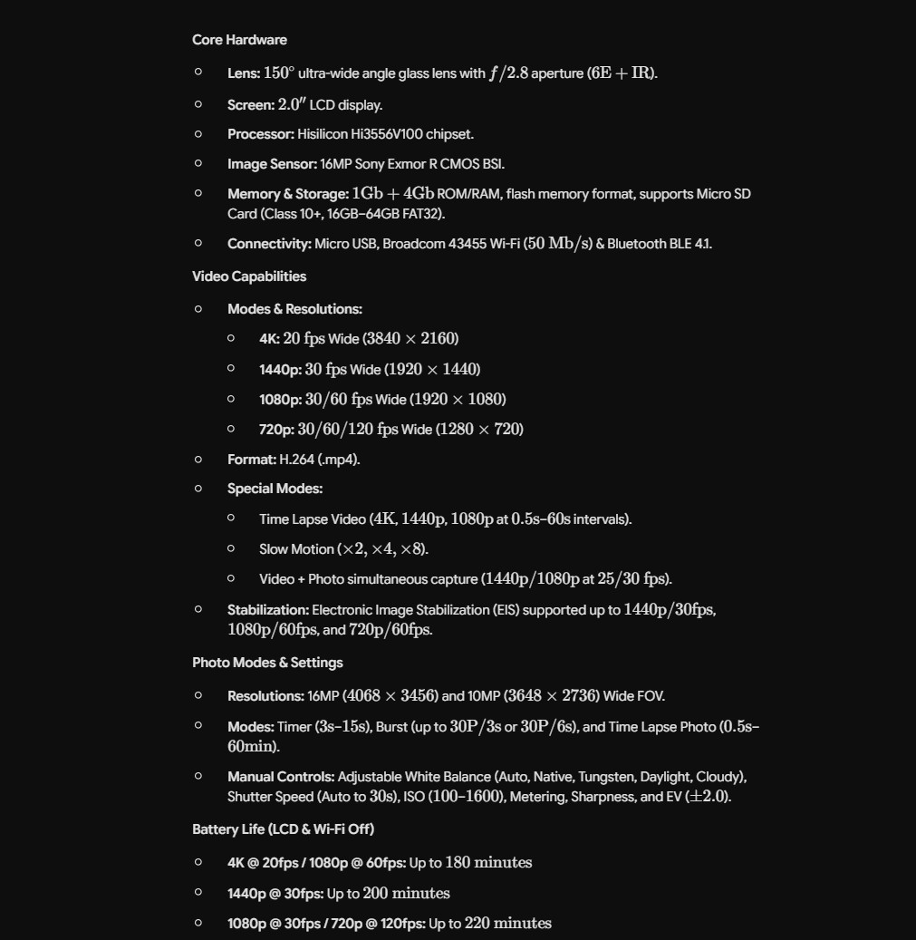 كاميرا أكشن Xiaomi Yi Lite - Image 8