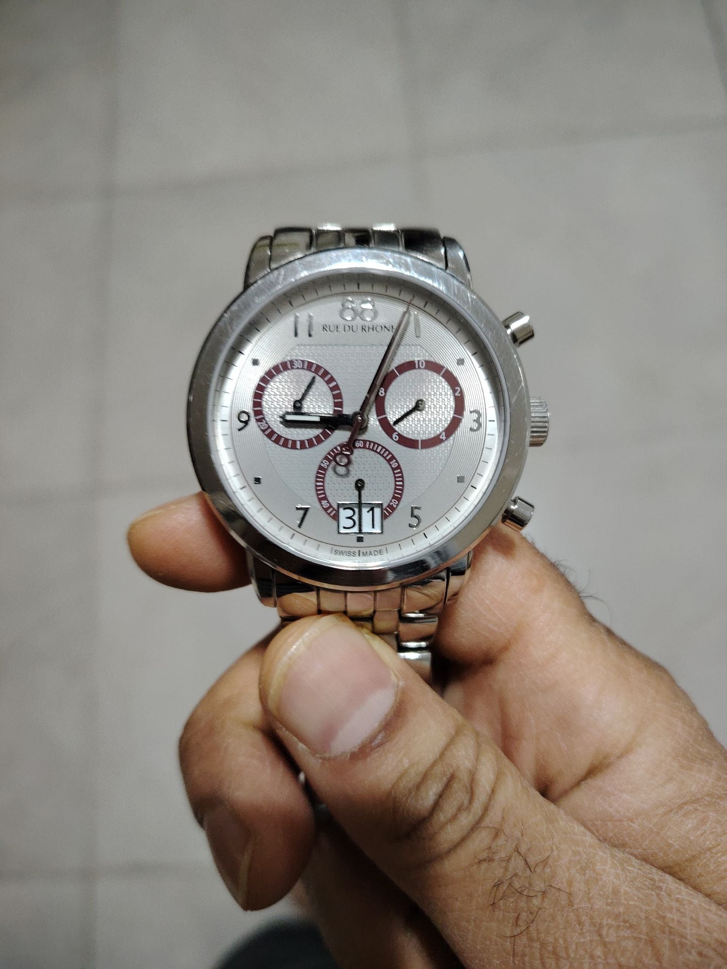 Rue due Ron Swiss watch sapphire crystal - Image 1