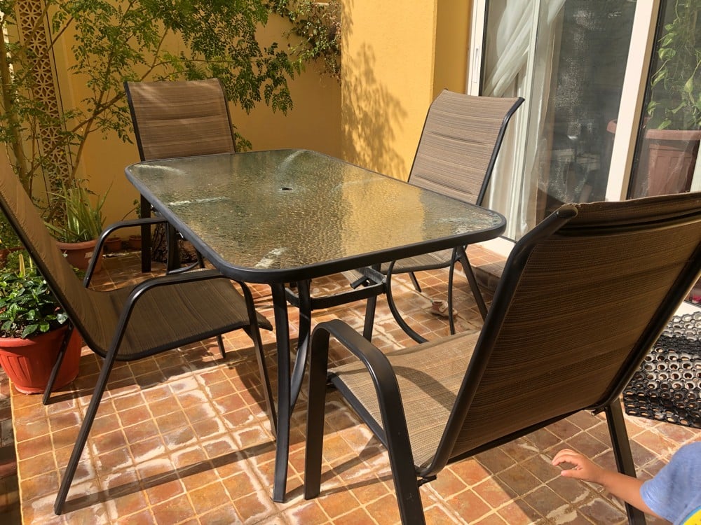 Garden table with chair same as new - Image 2