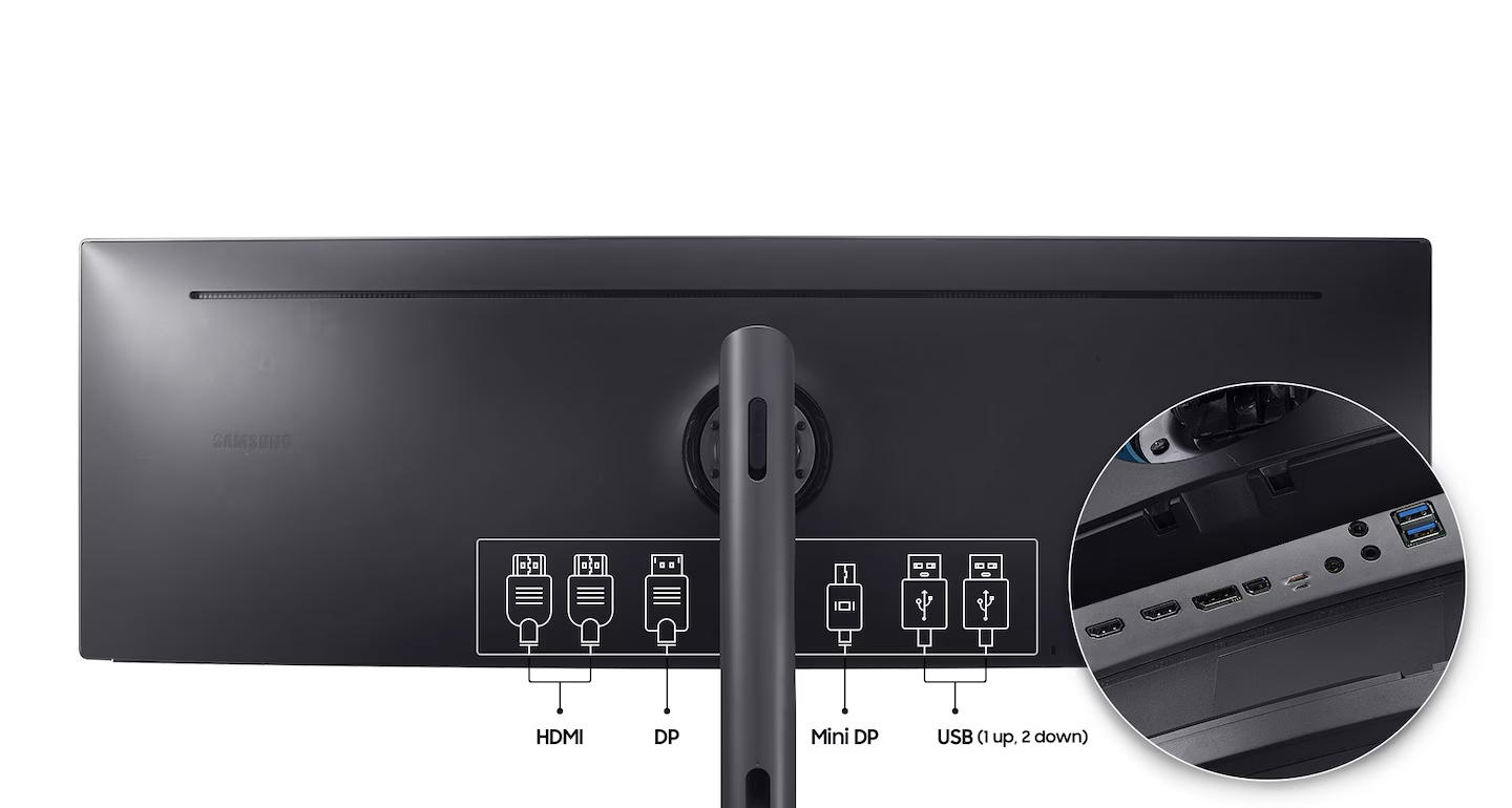 49-inch ultrawide QLED curved 144HZ monitor Samsung C49HG90DMN - Image 8