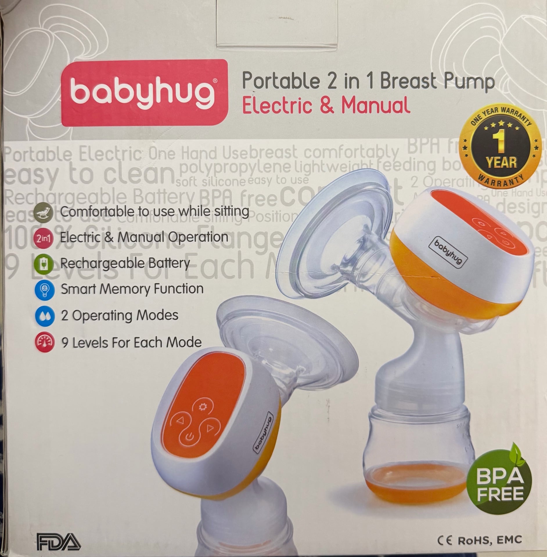 Baby hug Electric breast pump(Negotiable) - Image 3