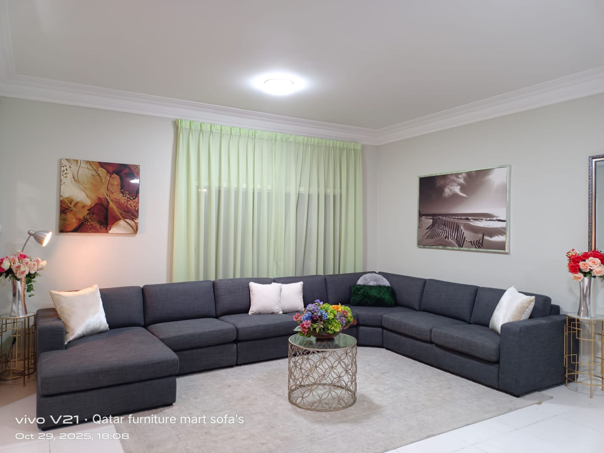Home centre   L,Ship, corner sofa , lik new  very, comfortable sofa, - Image 4