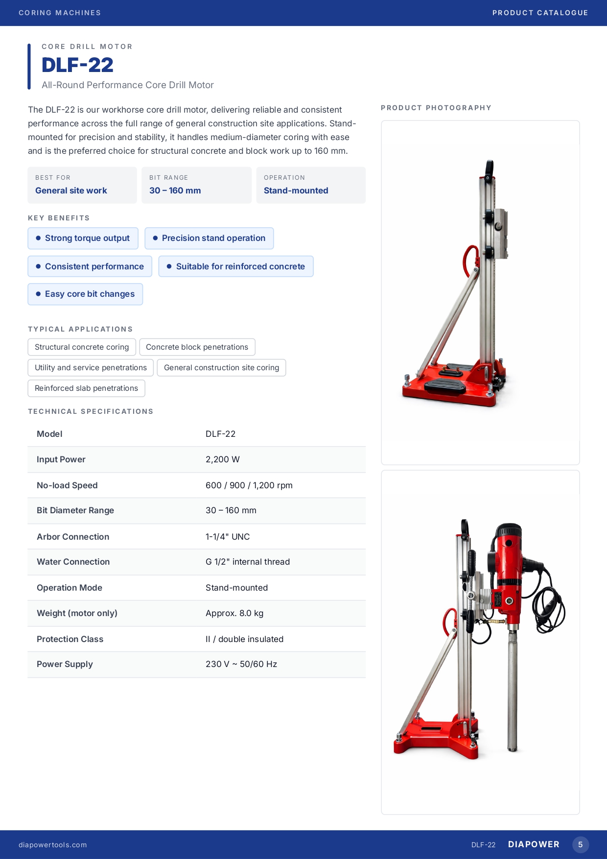 New Professional Coring Machine with stand - Image 2