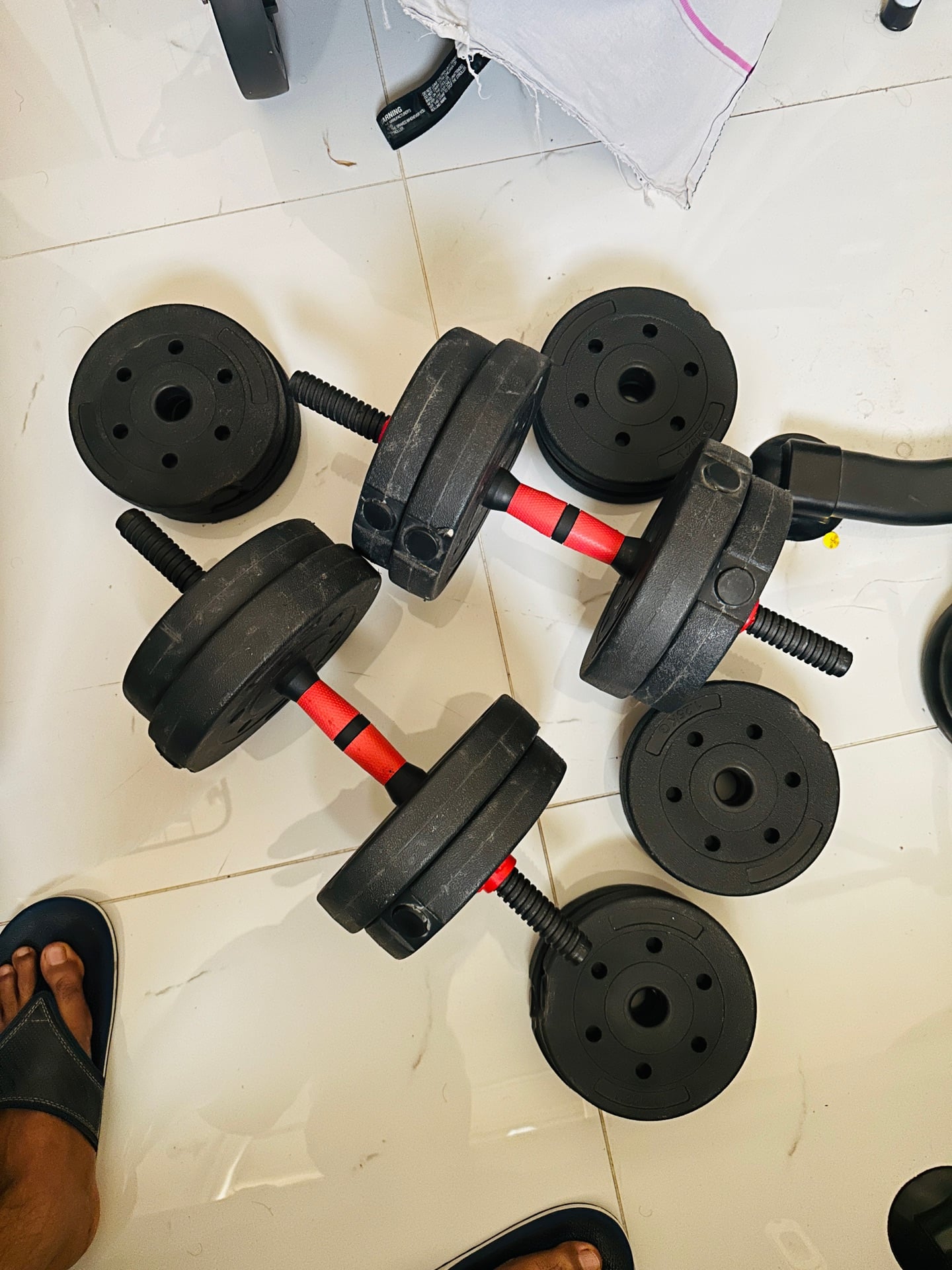 Adjustable 30 kg Dumbbell and Barbell set - Image 7