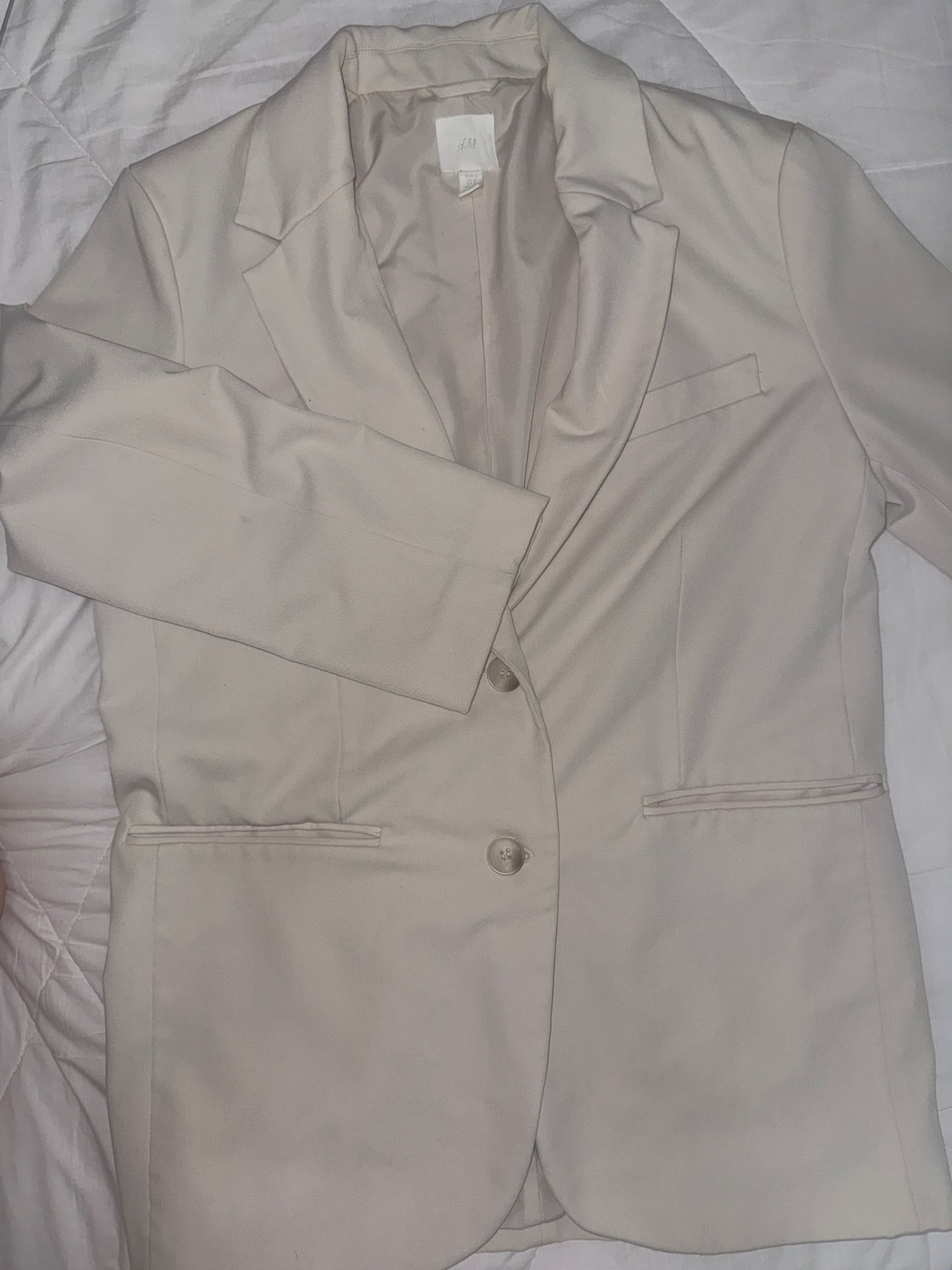 H&M Beige Blazer Single-Breasted - Image 4