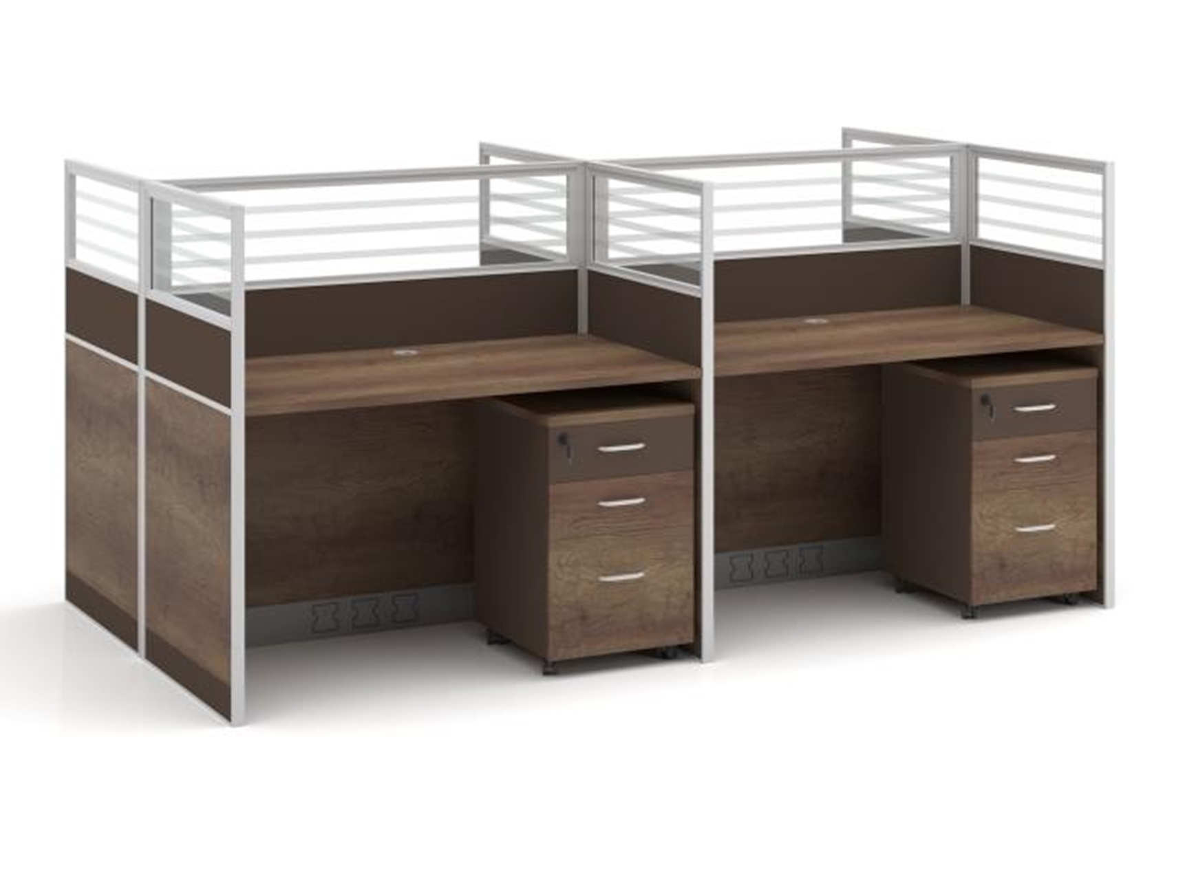 Workstation for 4 Persons | size: 240*120*110cm - Image 4