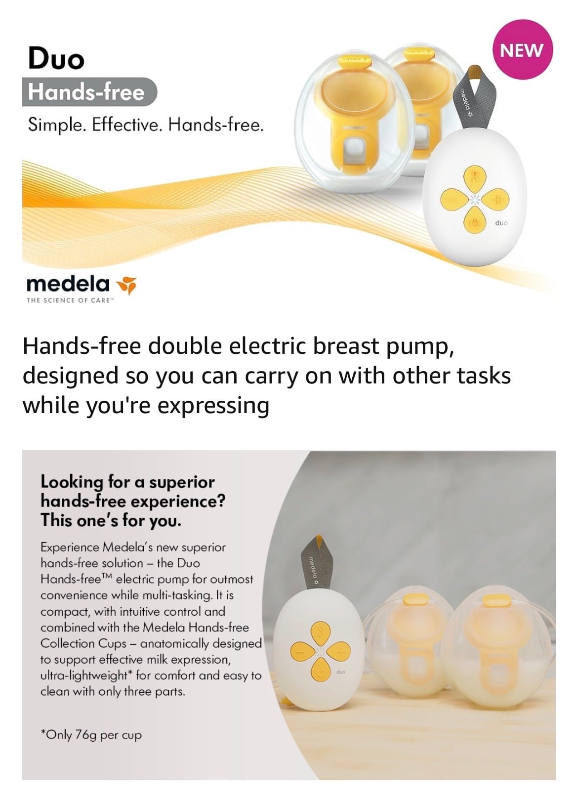 Medela Duo Hands-free Double Electric Breast Pump – Open Box, Never Used - Image 10