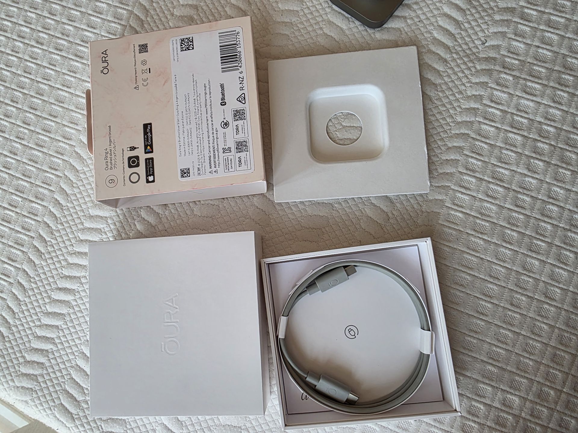 Oura Ring 4 (Brushed Silver) – Size 9  SMART Ring - Image 7