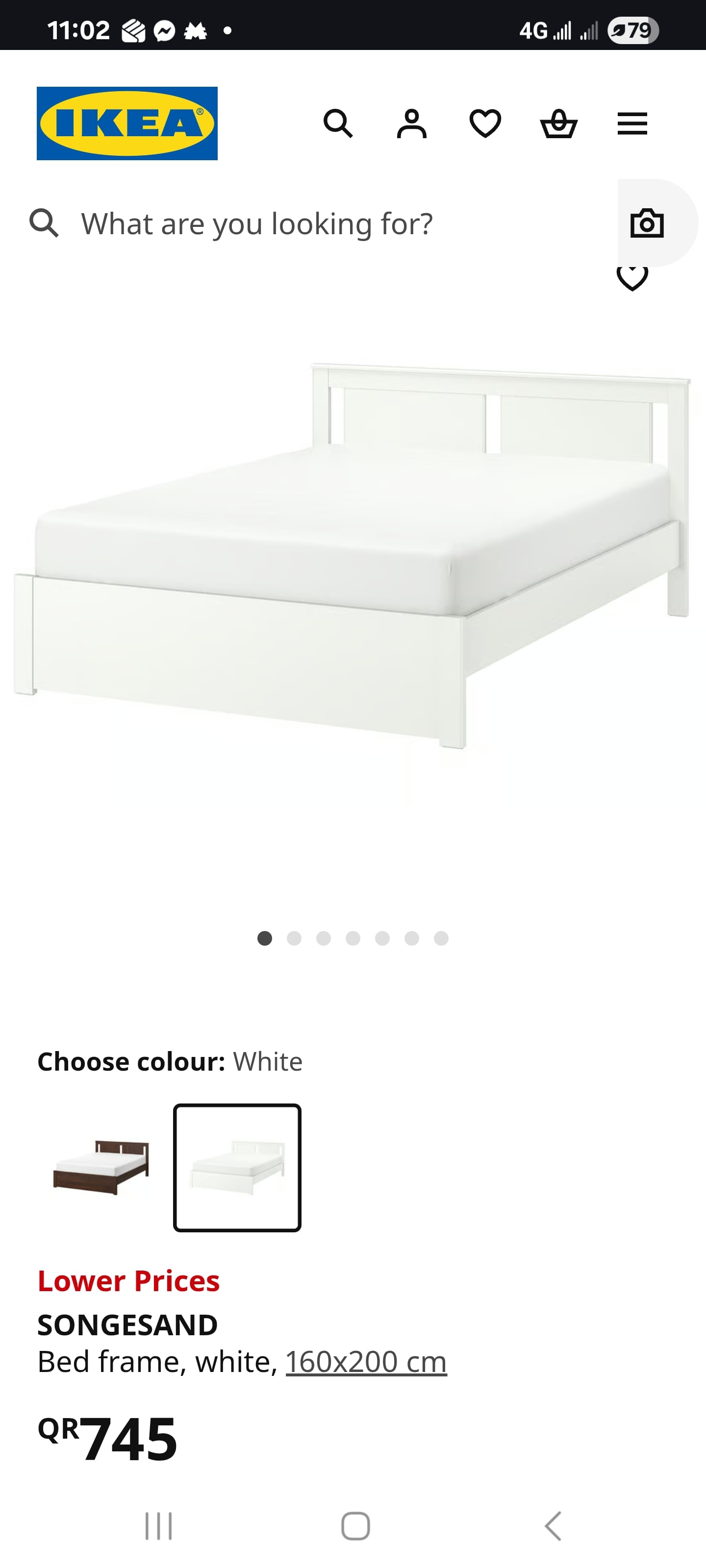 160x200 mattress + bed - Image 1