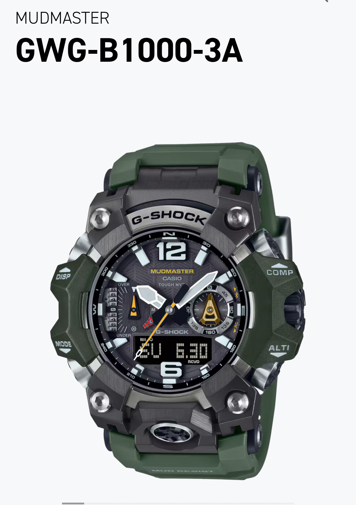 MUDMASTER G-SHOCK GWG-B1000-3A (BRAND NEW) -NOT USED - Image 6