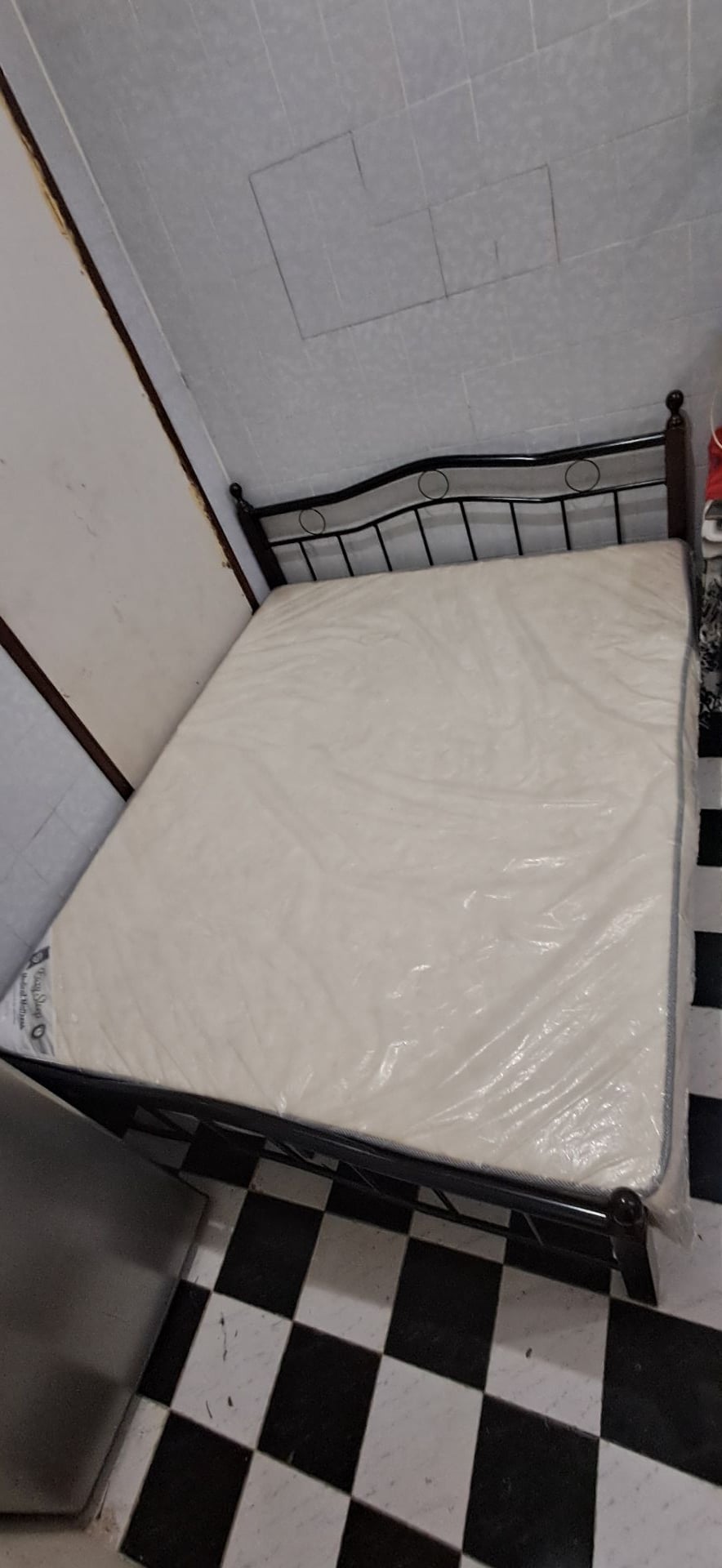 Bed frame with mattress for sale. - Image 1