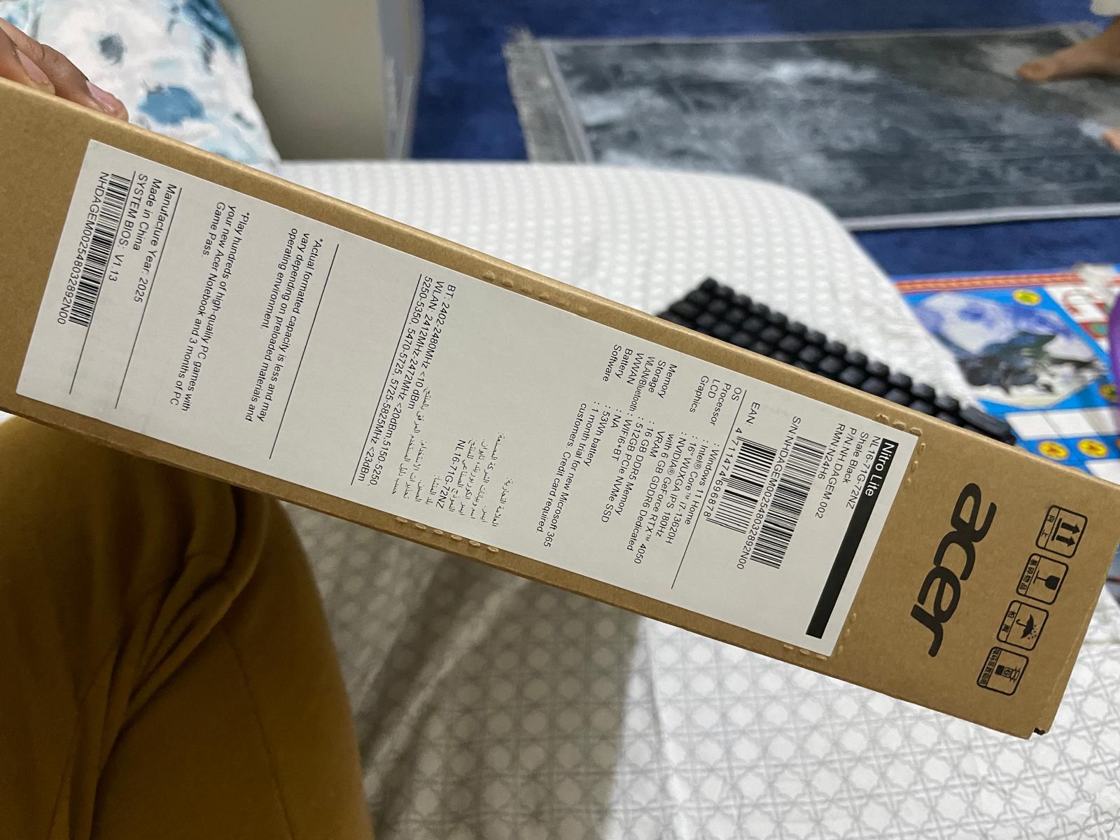 ACER NITRO GAMING LAPTOP RTX4050 - Image 3