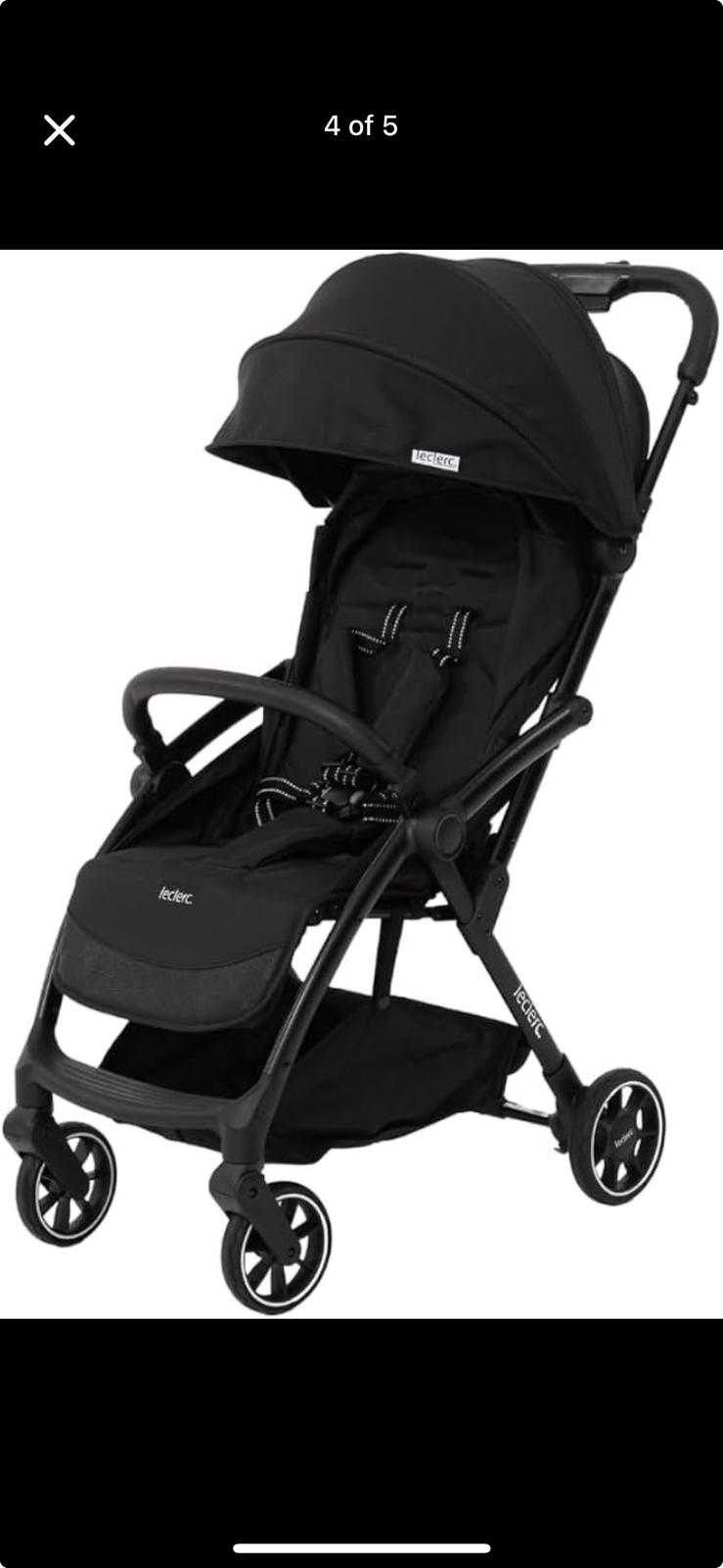 Leclerc Stroller - Magic Fold Plus (BLACK)  - Image 4