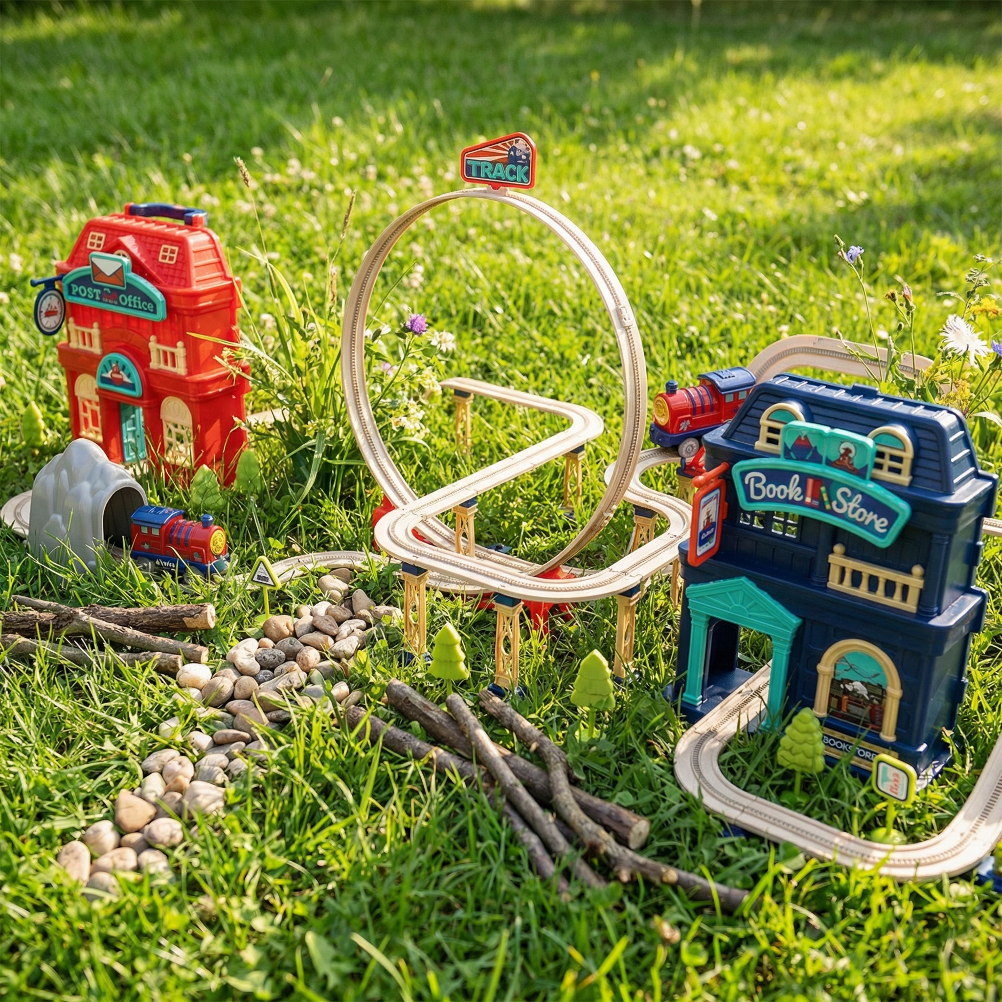 Track City Railway Play Set – 142 PCS - Image 2