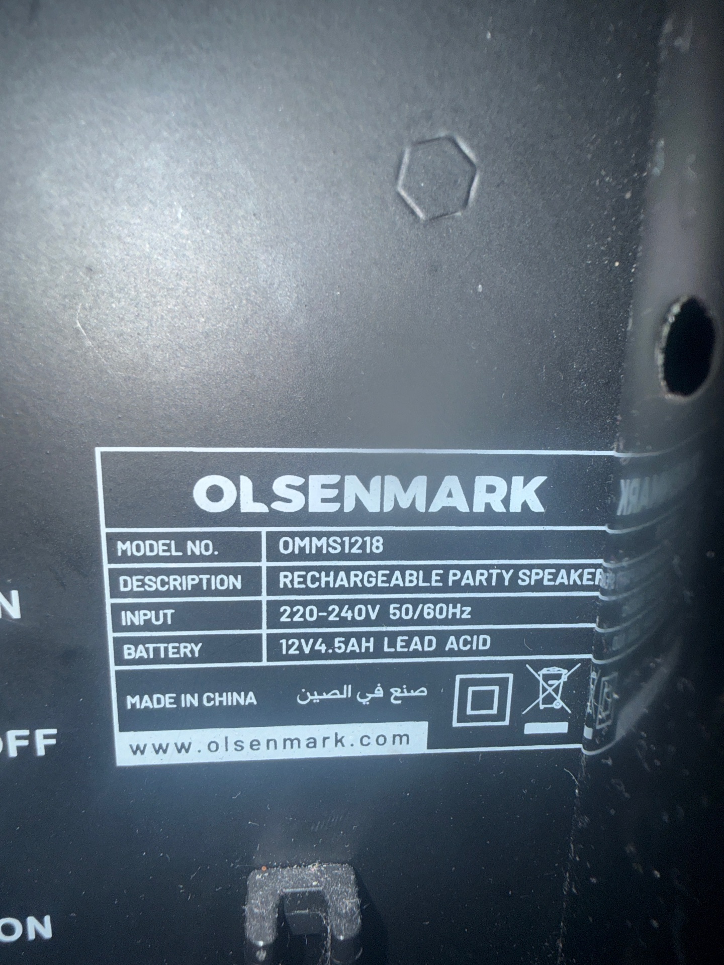 Olsenmark Bluetooth speaker wireless - Image 1