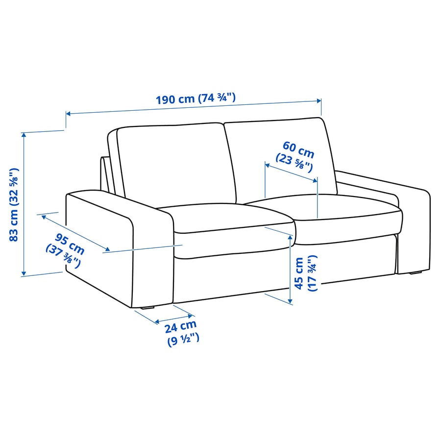 IKEA 2-Seater Sofa (KIVIK) for Sale - Image 3