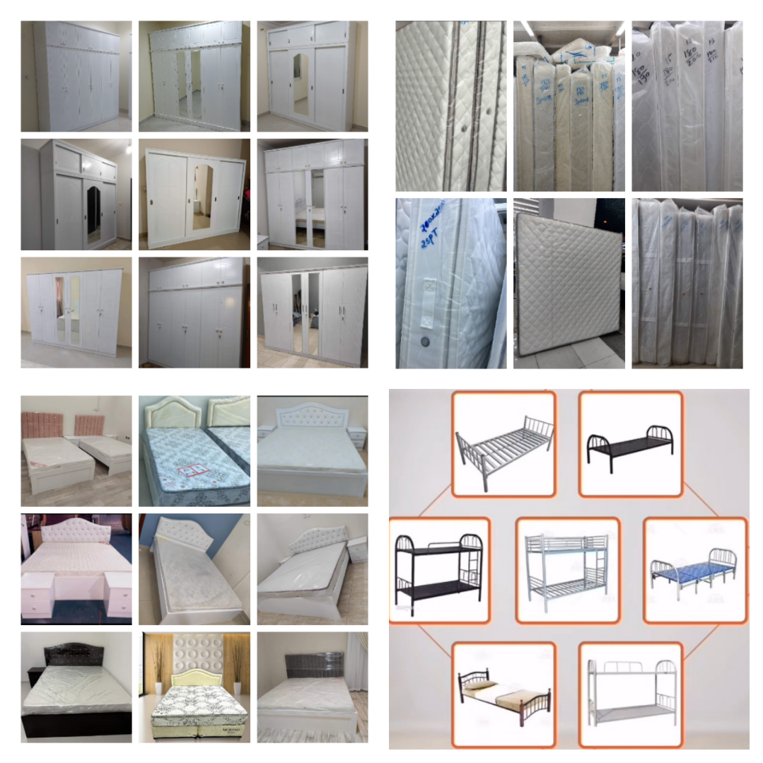 Bed and mattress and Cupboard and bedroom set selling - Image 1