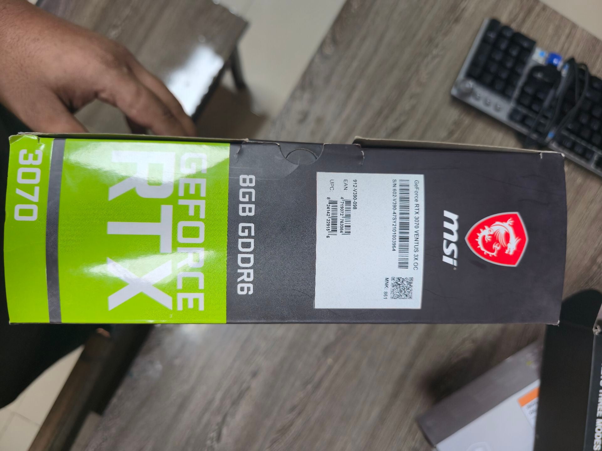 MSI RTX 3070 gaming z trio (3 MONTHS USED ) - Image 4