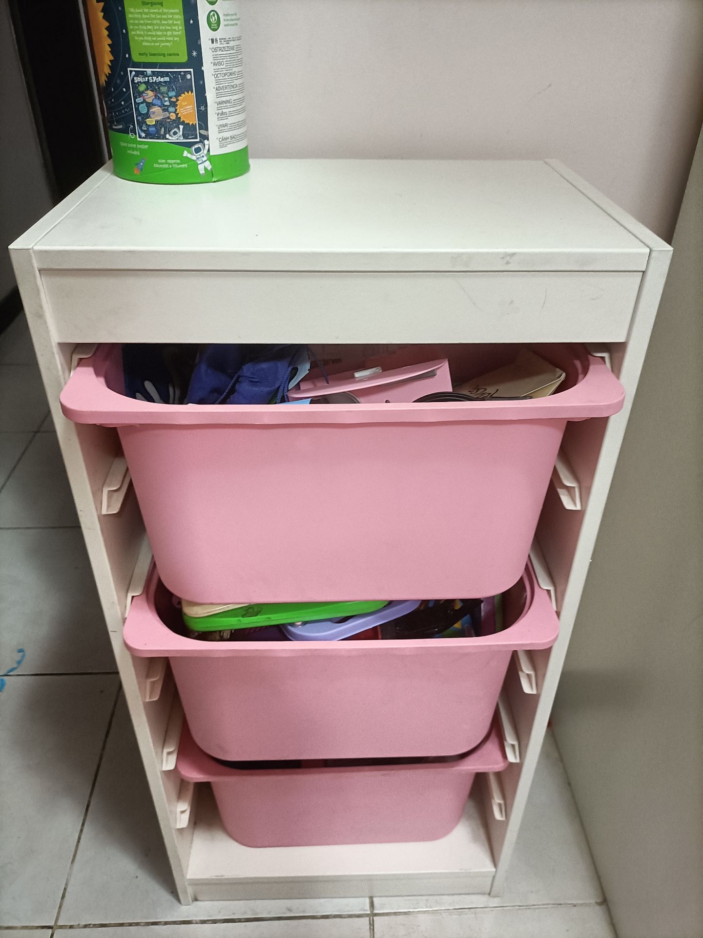 IKEA kids toys organiser with 3 boxes  - Image 7