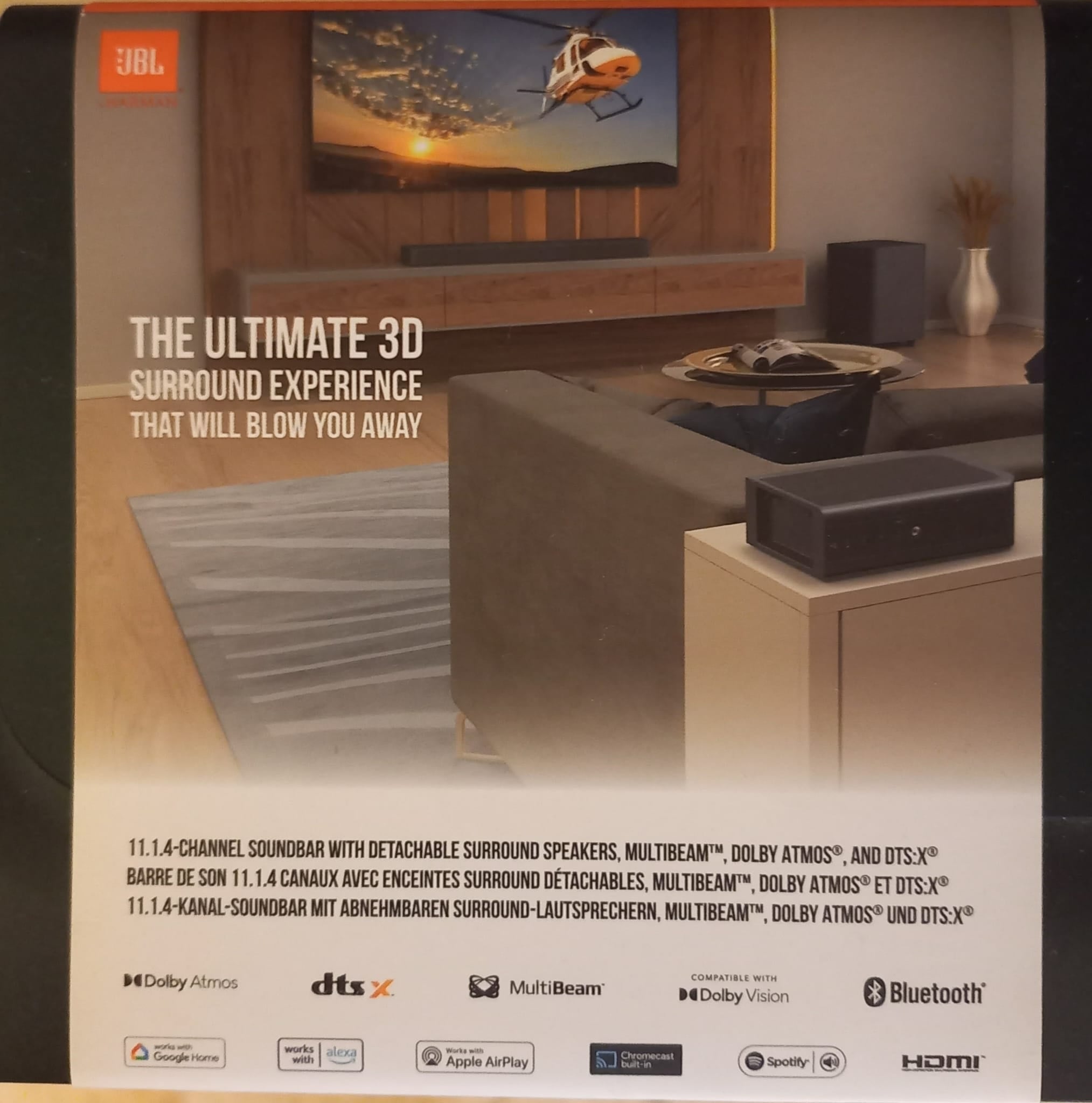 JBL Bar 1300 Black 11.1.4 with detachable Surround for sale - Image 1