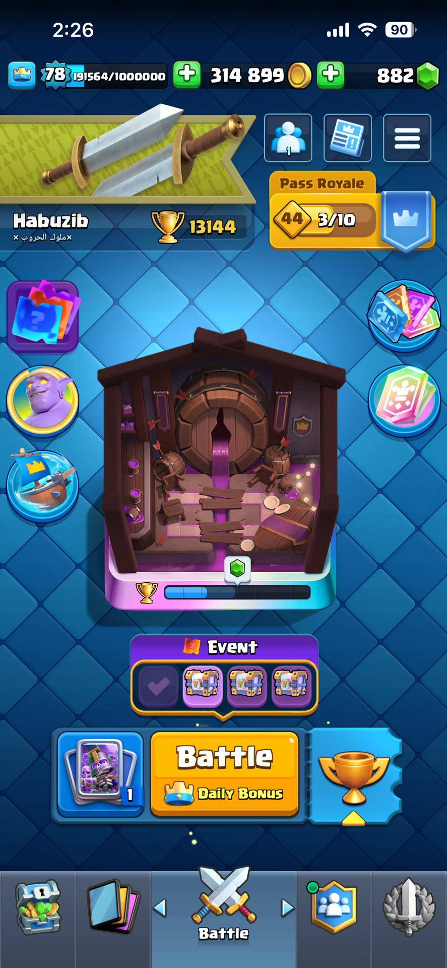 Level 78 Clash Royale - Max KT 16 - Global Rank #6923 - Image 4