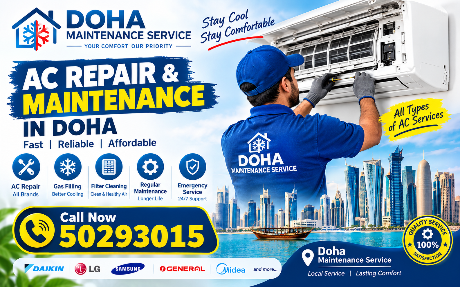 AC Repair & Maintenance in Doha, Qatar | Doha