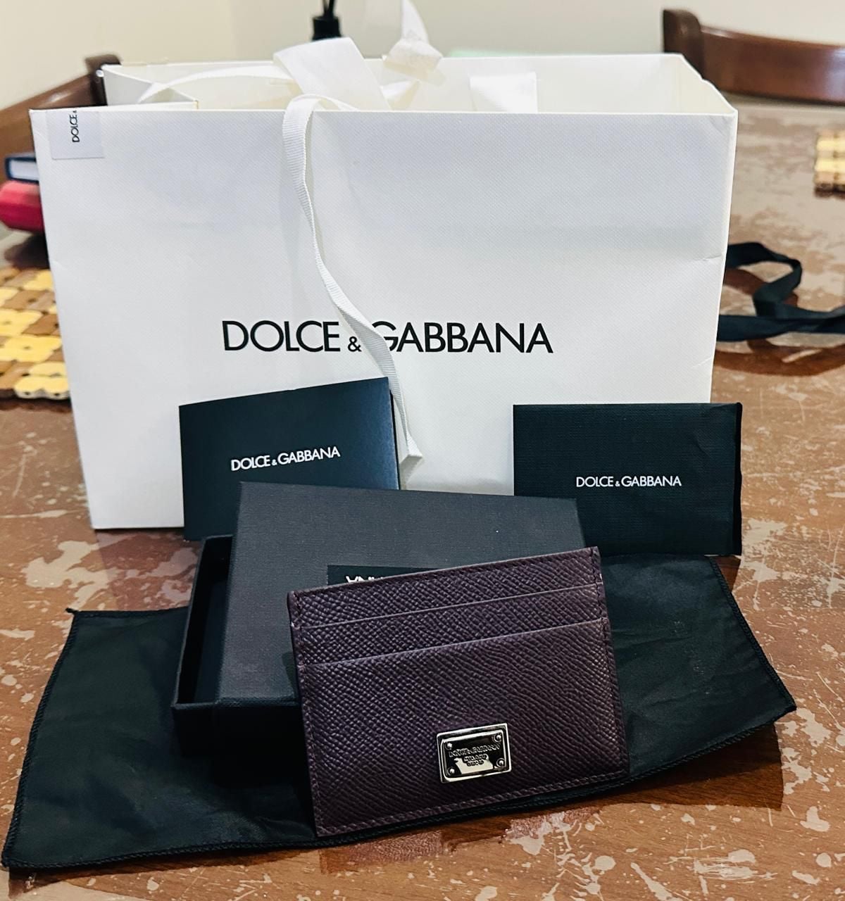 Dolce and Gabbana Calfskin card holder with branded plate | BI0330A10018M073 - Image 6