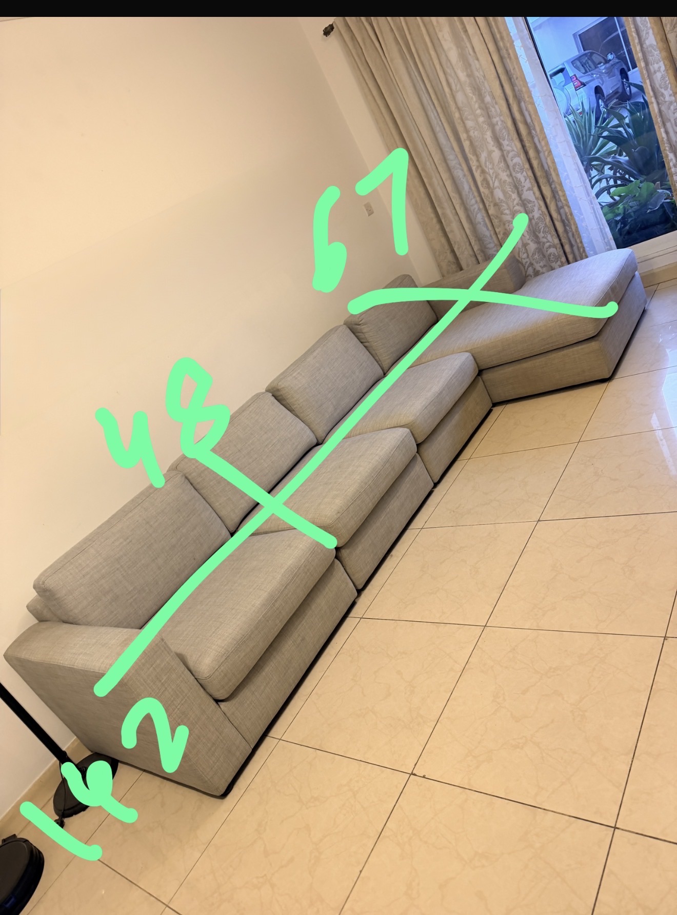 L shaped sofa  - Image 4