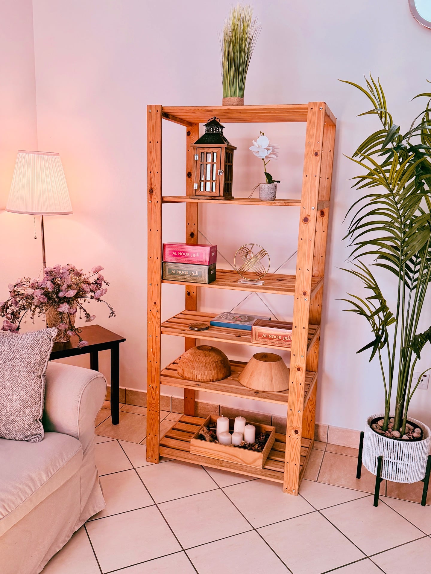 IKEA Pine wooden Shelf / Rack (6 Tier)- Excellent Condition (199 QAR) Barwa City - Image 6