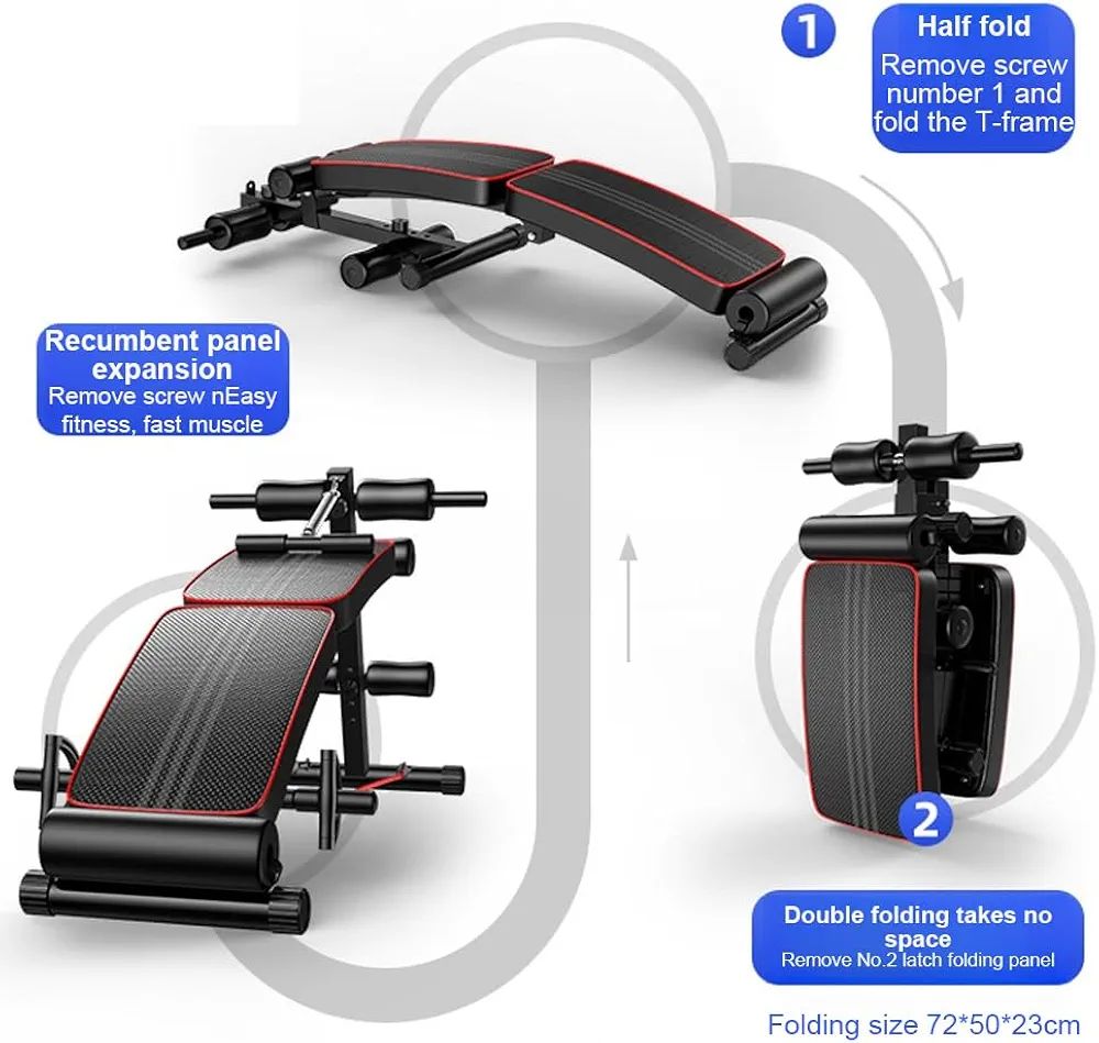 Foldable Sit Up Bench مقعد تمارين البطن القابل للطي - Image 2